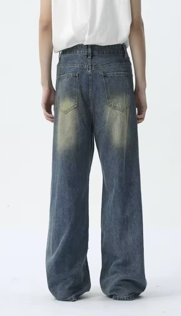 Japanese Brand × Vintage Y2K Men Patched Straight Wide Leg Jean Size US 31 - 5 Thumbnail
