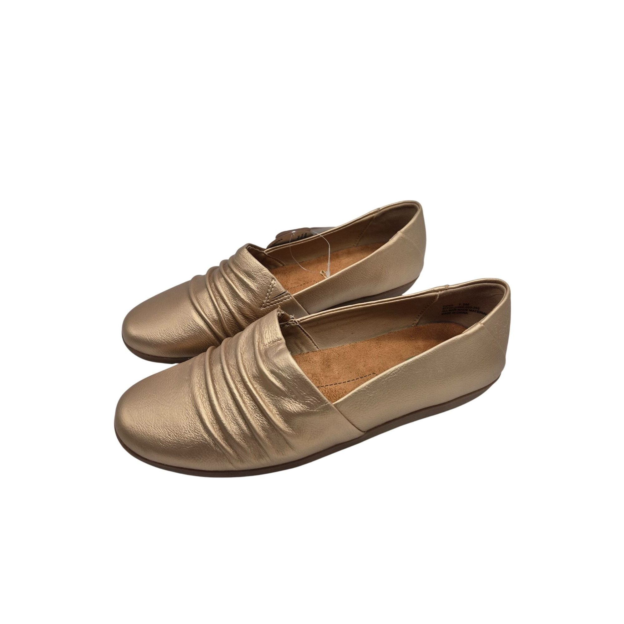 Other Baretraps Piper Metallic Gold Slip-On Flats Shoes Womens 7.5 Size US 7.5 / IT 37.5 - 6 Thumbnail