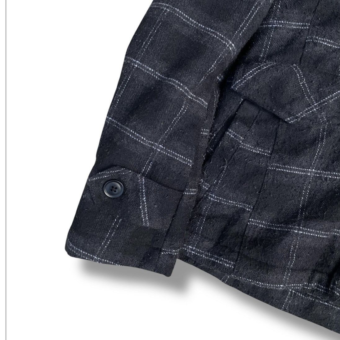 In The Attic Vintage In The Attic Checkered Zipper Wool Hoodie Jacket.#F8 Size US M / EU 48-50 / 2 - 3 Thumbnail