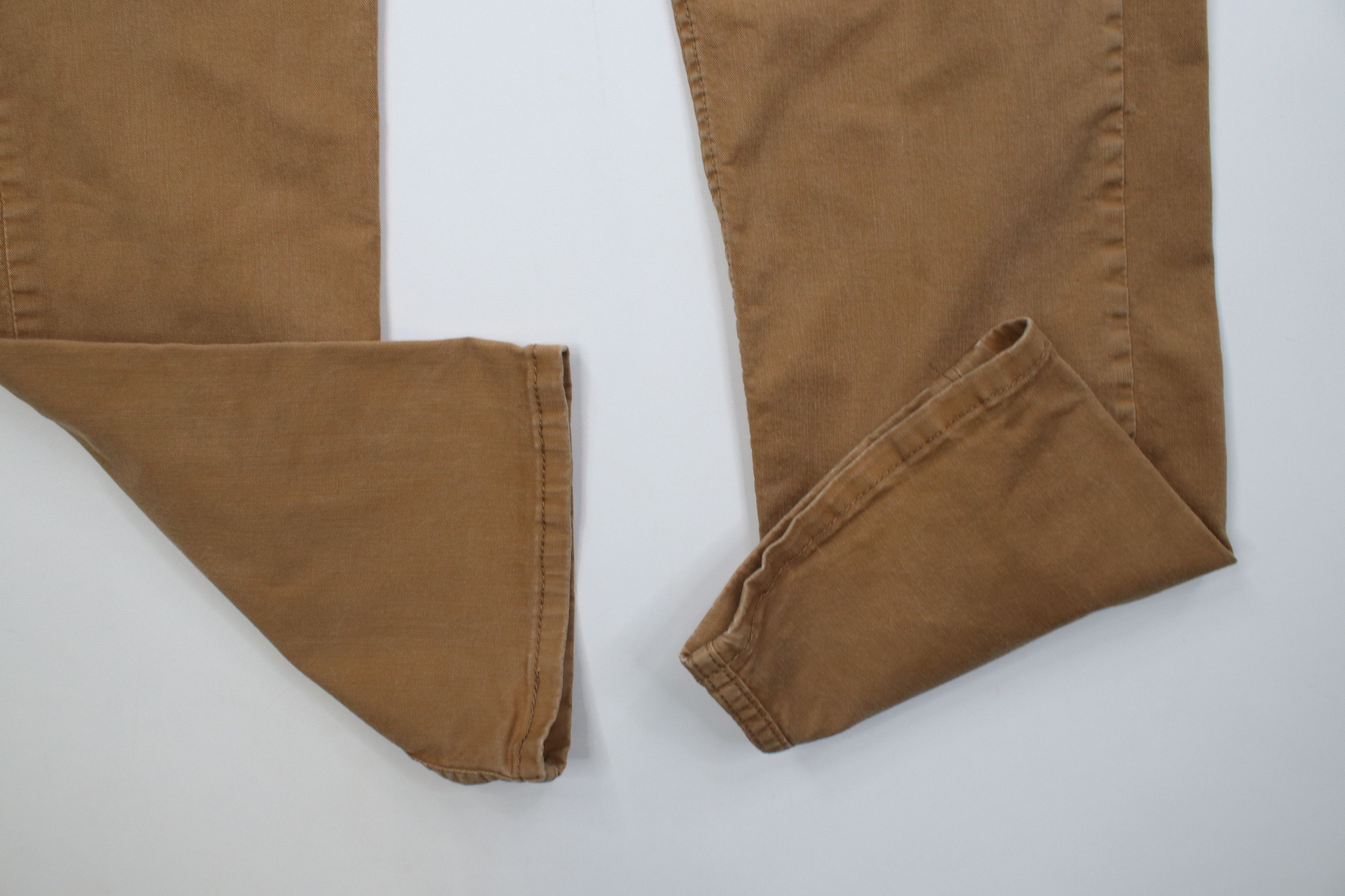 Levi's Vintage Y2K Levis 505 Regular Fit Straight Leg Jeans Brown Size US 33 - 5 Thumbnail