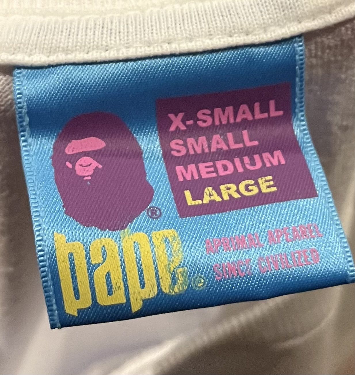 Bape Bape logo tee shirt Size US L / EU 52-54 / 3 - 4 Thumbnail