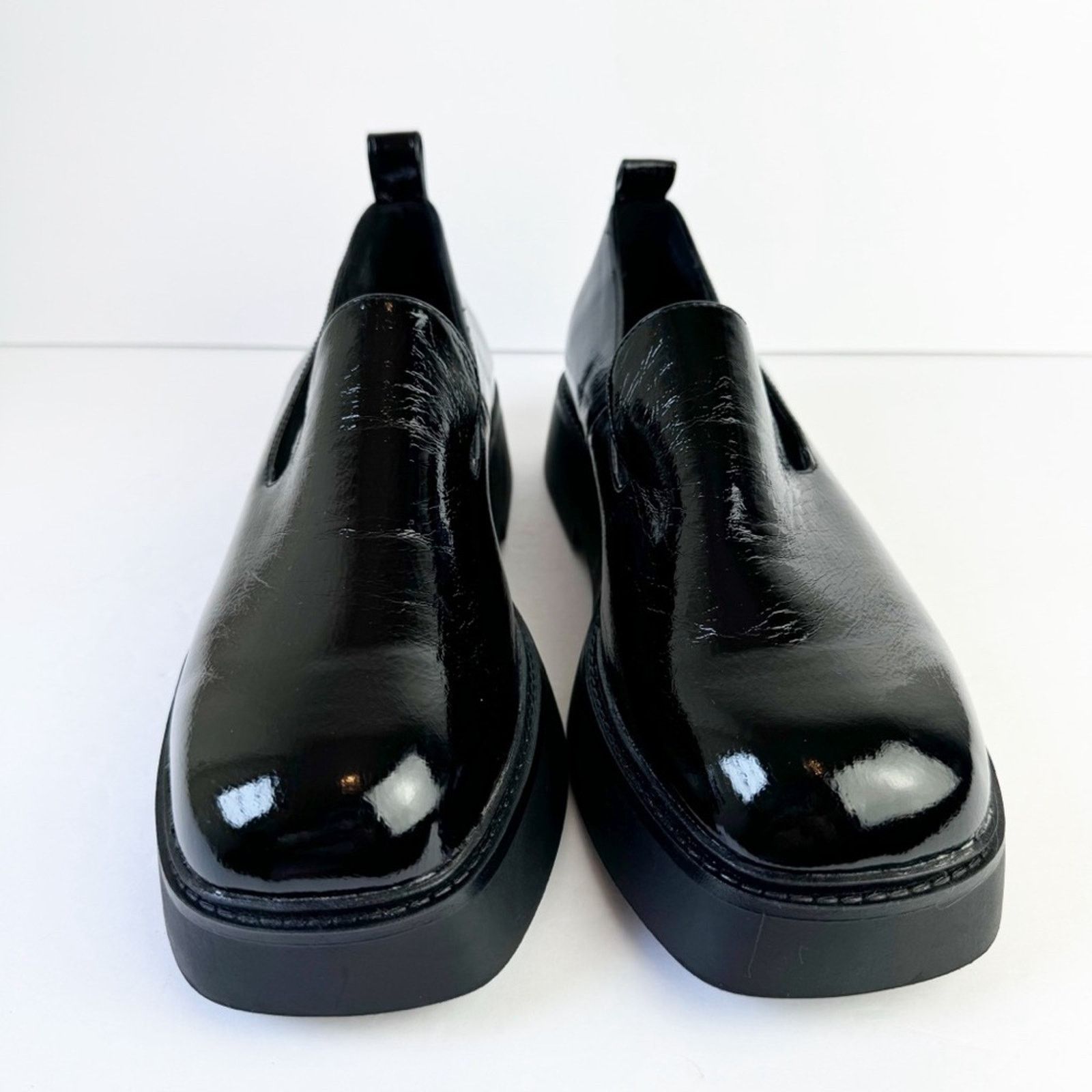 Asos ASOS Design Mutton Black Patent Slipper Flat Shoe Women’s 9 Size US 9 / IT 39 - 3 Thumbnail