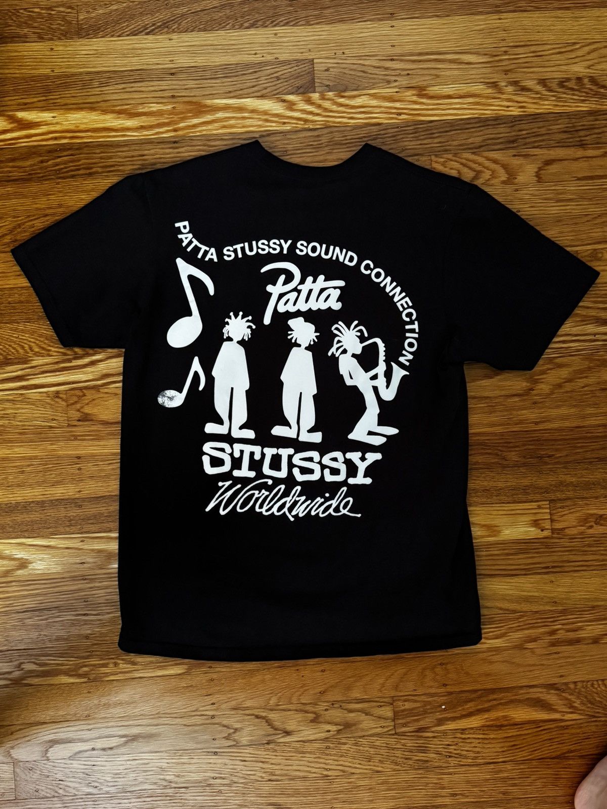 Patta × Stussy Stussy Patta Connections Tee Black - size Medium Size US M / EU 48-50 / 2 - 2 Thumbnail