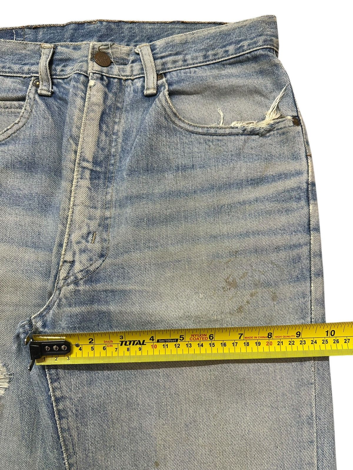 Big John Vintage Big John Blue Wash Faded Distressed Style Jeans Size US 29 - 13 Thumbnail