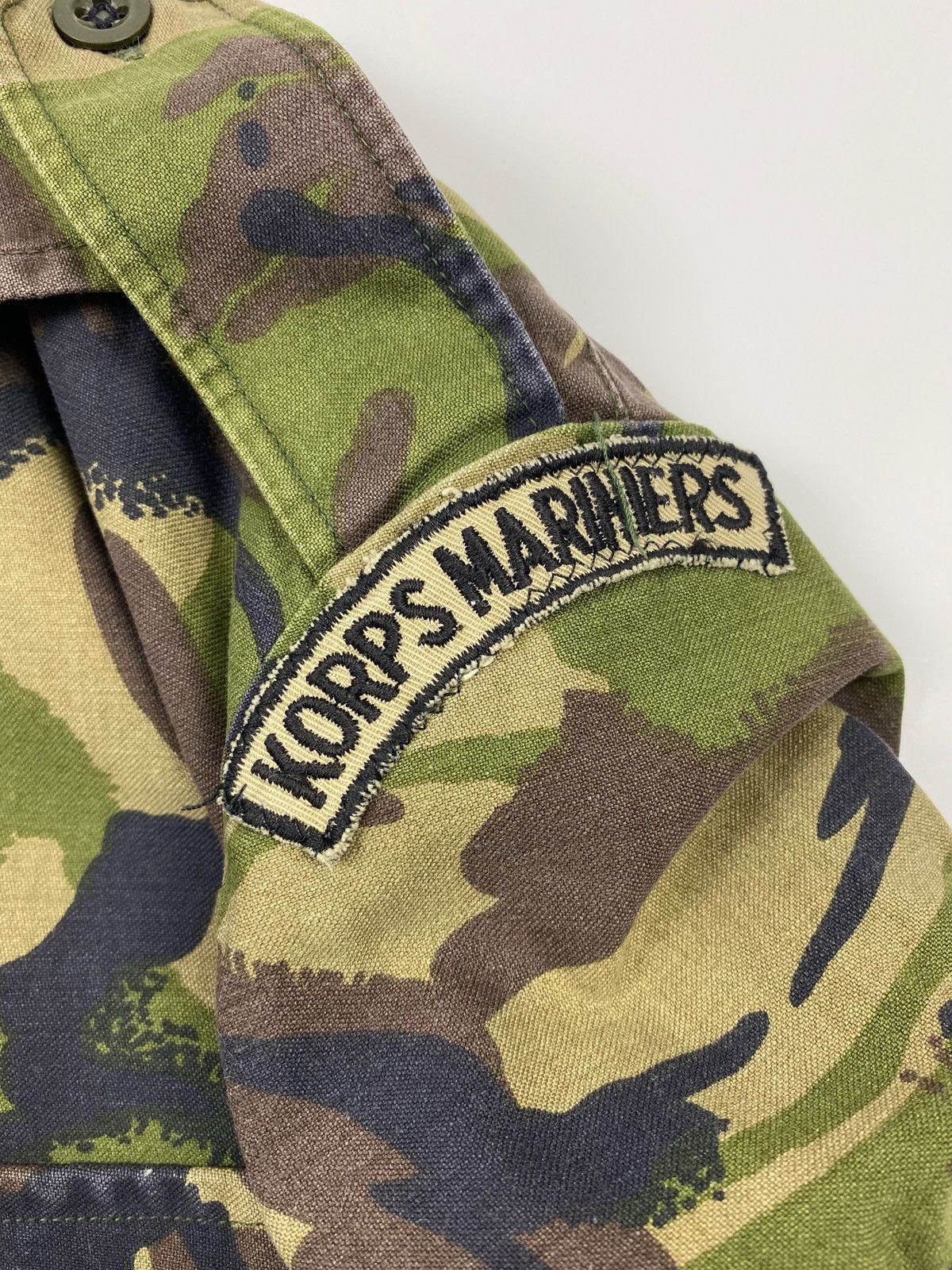 Vintage 1990’s Vintage Dutch Army Marine Corps DPM Camo Overshirt Size US S / EU 44-46 / 1 - 6 Thumbnail