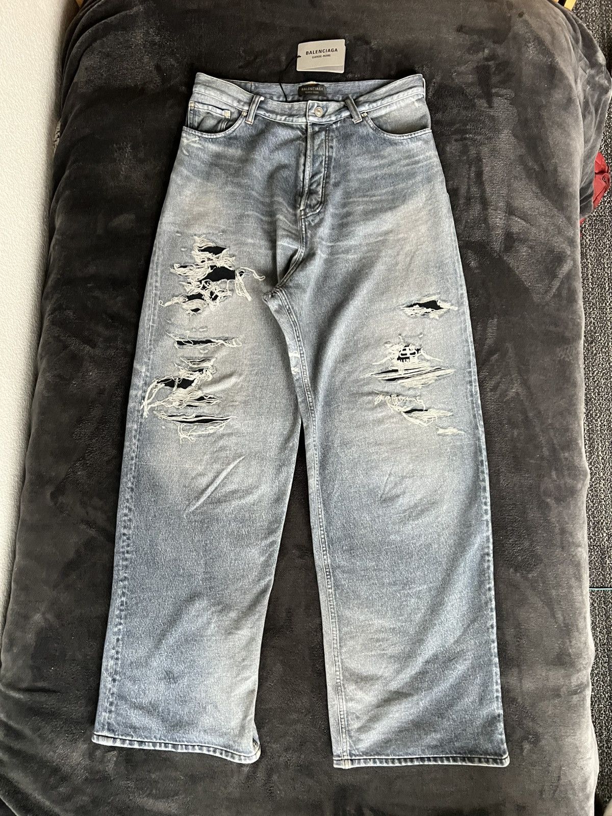 Balenciaga Balenciaga Trompe Loeil Pants Size US 32 / EU 48 - 2 Thumbnail