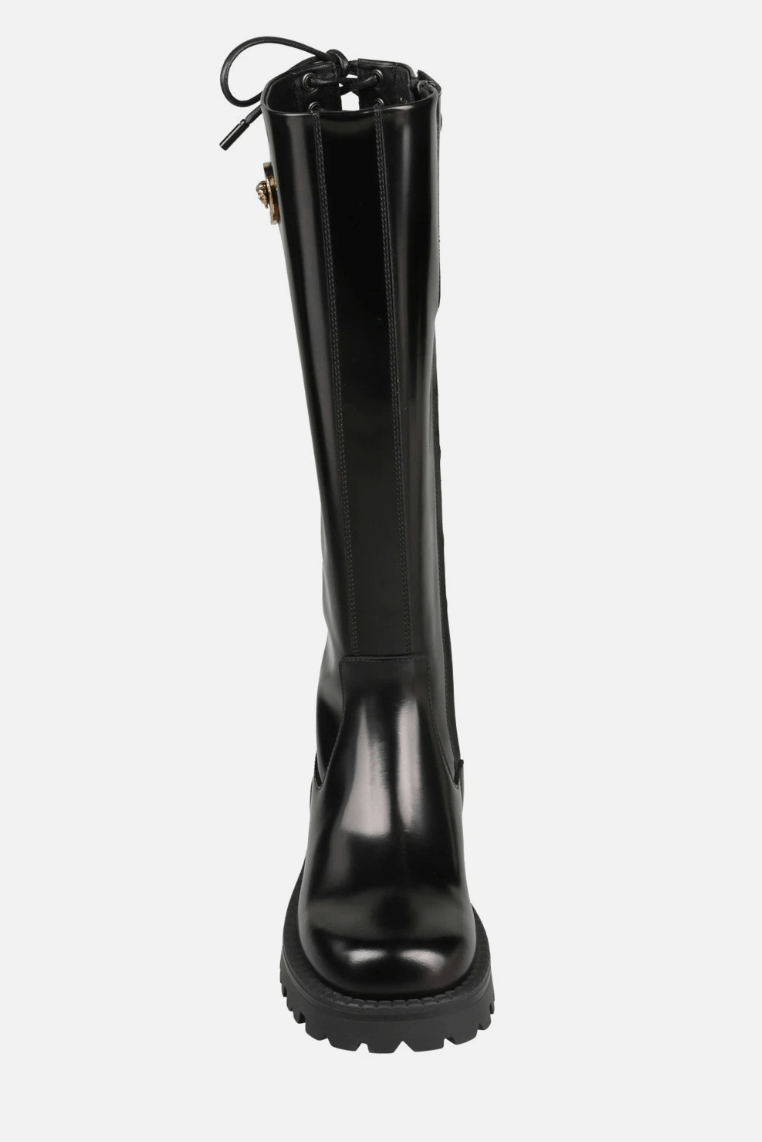 Versace VERSACE Madusa High Leather Boots Size US 11 / IT 41 - 3 Thumbnail