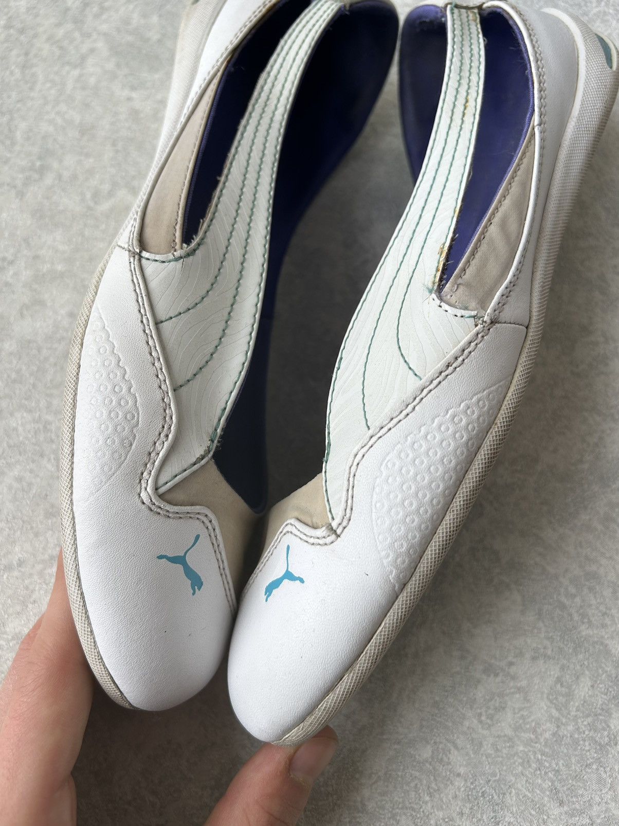 Puma Vintage 00s Y2K Puma Leather Ballerinas Ballet Flats Size US 8.5 / EU 41-42 - 6 Thumbnail