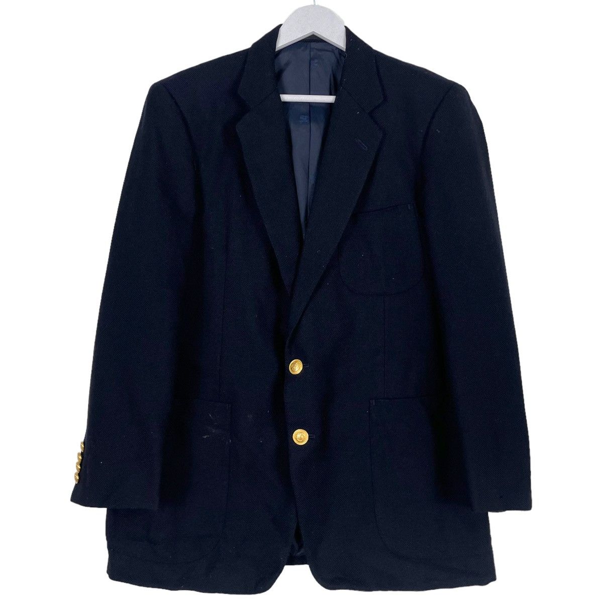 Burberry × Vintage 💥BURBERRYS LINEN BUTTON VINTAGE JACKET Size US L / EU 52-54 / 3 - 1 Thumbnail