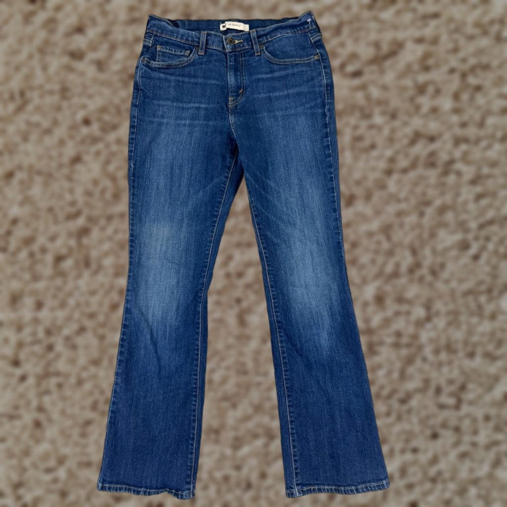 Levi's Levi's 500 Series Women's Bootcut Jeans Size 10 Mid Rise Light Wash Denim Cotton Blend Plus Size Size 32" / US 10 / IT 46 - 1 Thumbnail