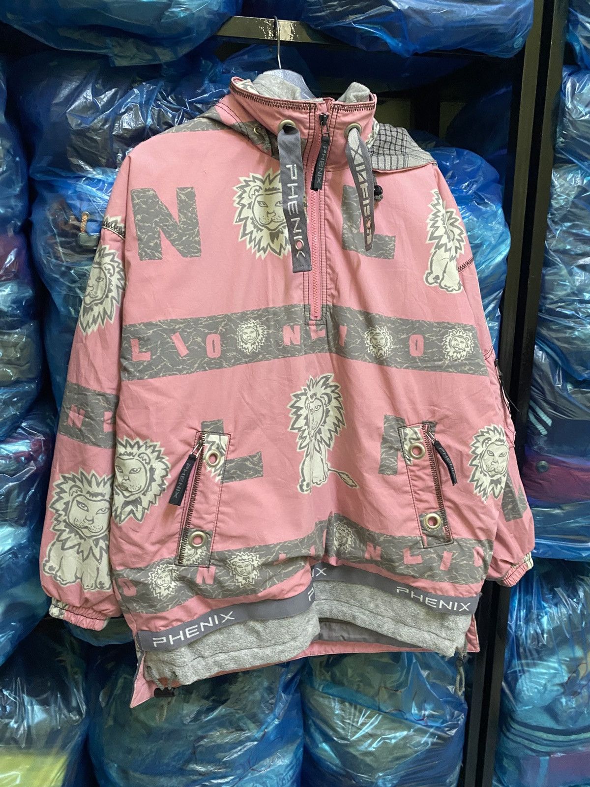 Phenix Rare 90s Phenix Lion Print Anorak Ski Pullover Jacket Size US M / EU 48-50 / 2 - 3 Thumbnail