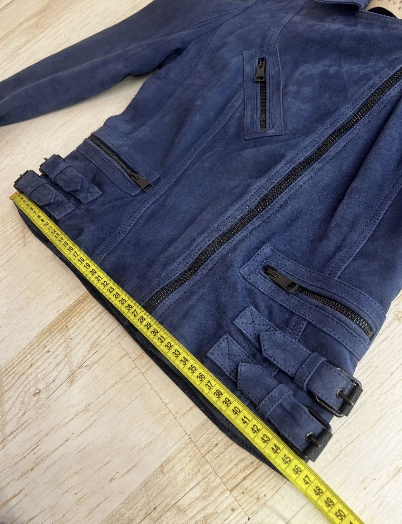 Burberry Burberry Brit Moto Biker Jacket Dark Navy Nappa Size M / US 6-8 / IT 42-44 - 20 Thumbnail
