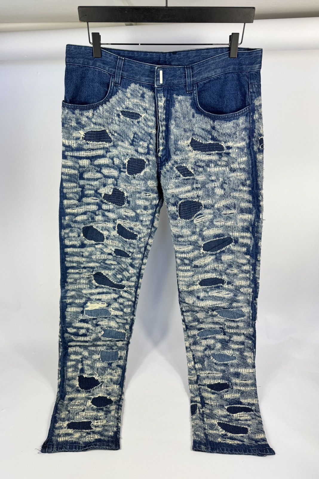 Givenchy BY MATHEW WILLIANS DISTRESSED SLIM FIT JEANS Size US 34 / EU 50 - 1 Thumbnail