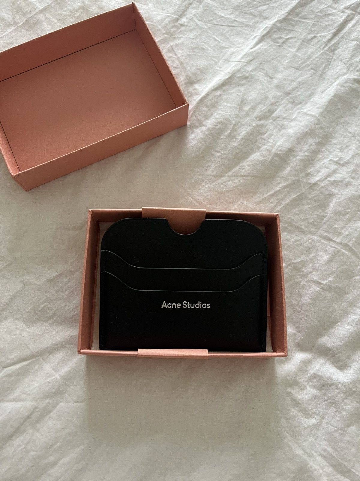 Acne Studios Elmas Logo-Print Leather Cardholder Size ONE SIZE - 5 Thumbnail
