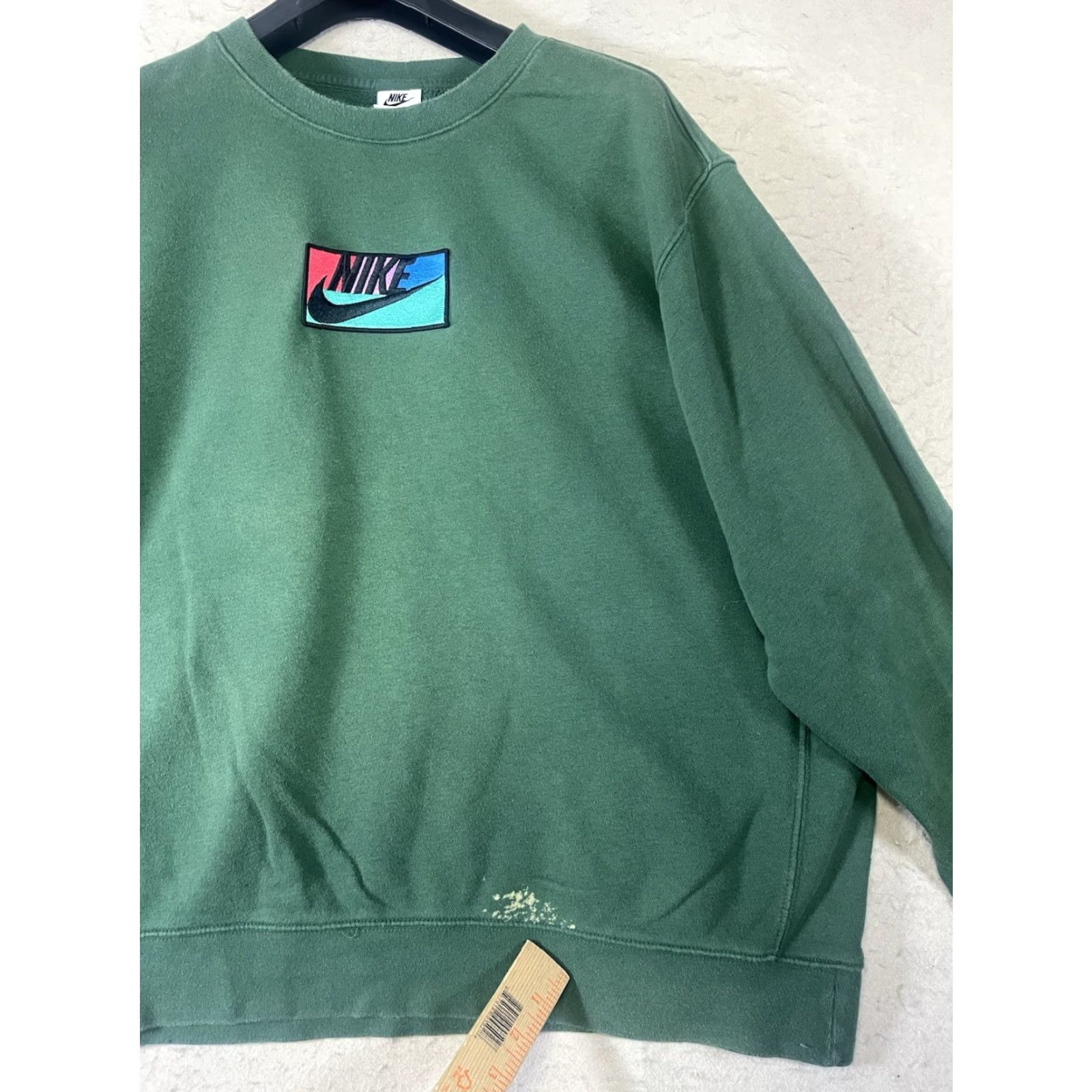 Nike Nike Sweatshirt Crewneck Pullover 2XL Green Unisex Adults Sportswear Patch Logo October? Size US XXL / EU 58 / 5 - 7 Thumbnail