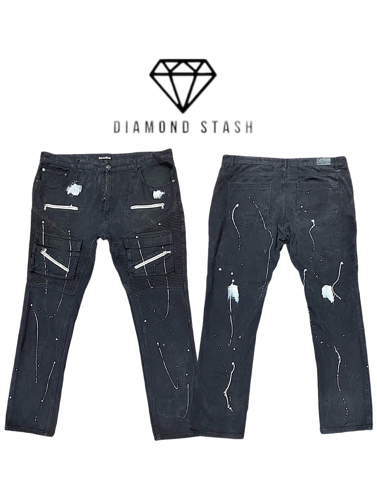 If Six Was Nine × Japanese Brand × Le Grande Bleu (L.G.B.) Diamond Stash Japanese Brand Jeans Size US 43 - 1 Thumbnail