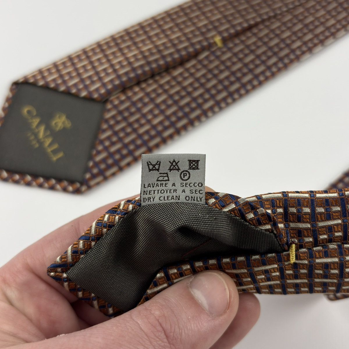 Canali Canali Tie 100% Silk Made in Italy Size ONE SIZE - 8 Thumbnail