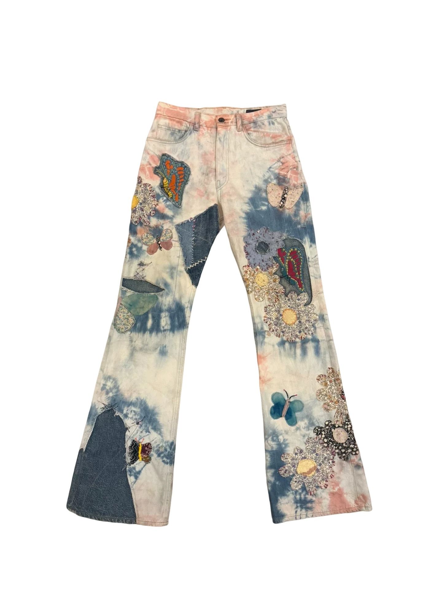 Kapital Kapital Kountry Butterfly Patchwork Jeans Size 32 Size US 32 / EU 48 - 1 Thumbnail