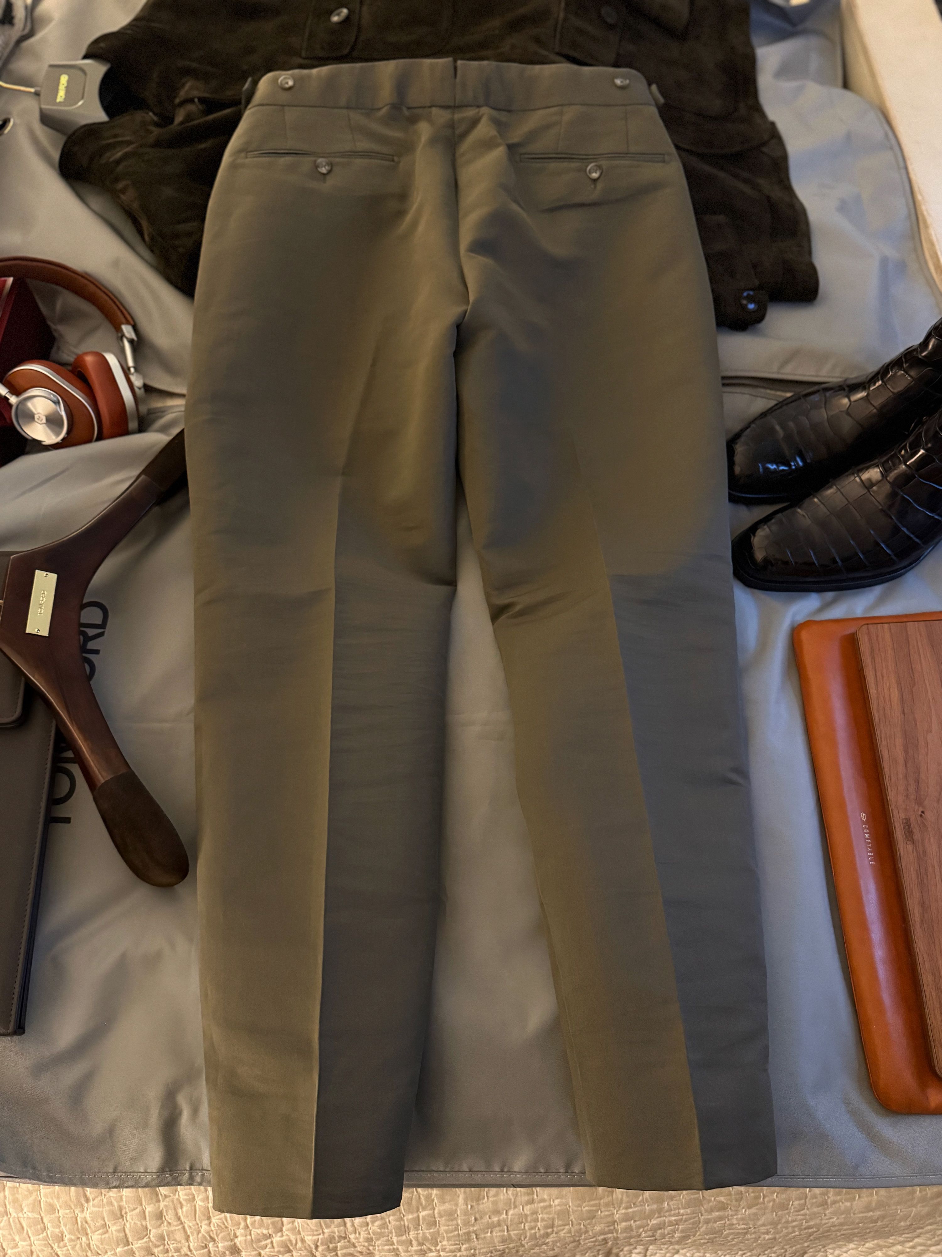 Tom Ford Best Dressed Rare $2,400 w/tax Metal Clip Silk Blend Pants Size US 34 / EU 50 - 15 Thumbnail