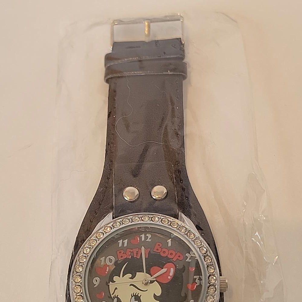 Other King betty boop w/ diamond color style Stones watch black Size ONE SIZE - 4 Thumbnail