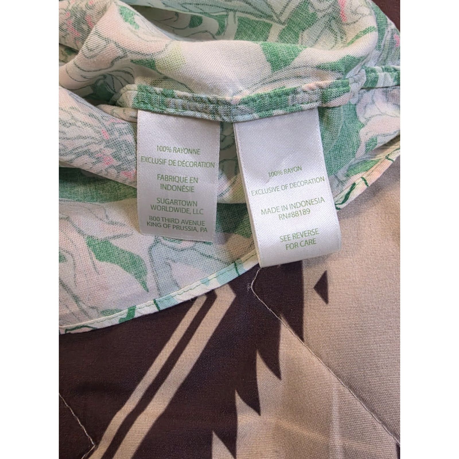 Lilly Pulitzer Lilly Pulitzer Danika 3/4 Sleeve Tunic Dress Spearmint Blossom Green Floral V-Neck Bell Sleeve Short Dress Women Size XXS / US 00 / IT 34 - 6 Thumbnail
