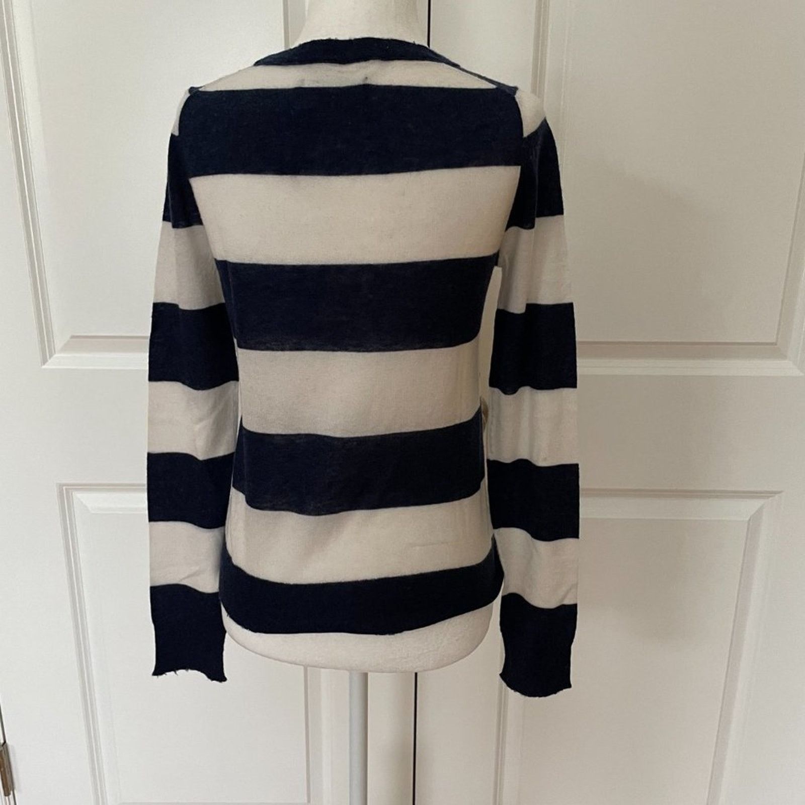 Zadig & Voltaire Source Striped Cashmere Frayed Sweater from Zadig & Voltaire Size XS / US 0-2 / IT 36-38 - 4 Thumbnail