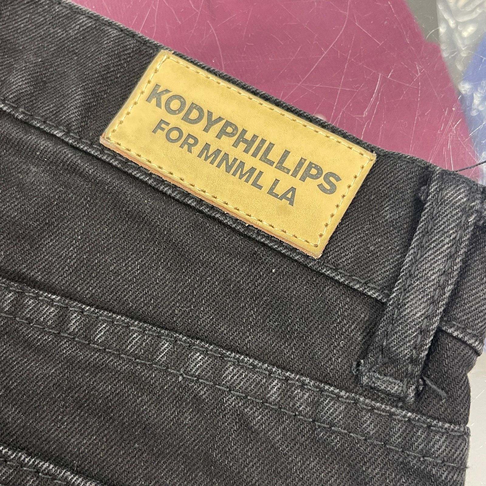 MNML Kody Phillips for MNML LA Black Denim patchwork jeans 34 Size US 34 / EU 50 - 2 Thumbnail