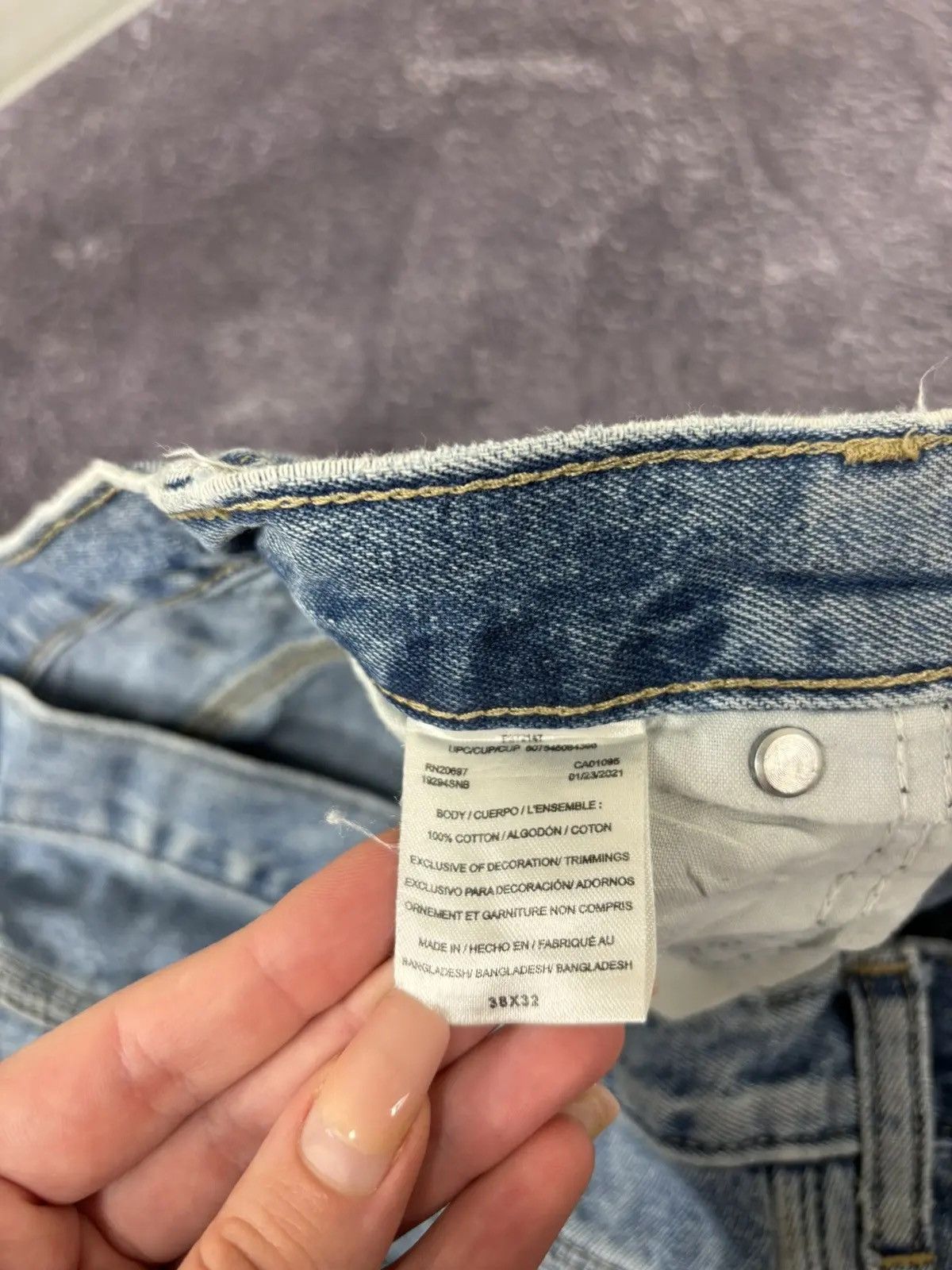 Dickies × Vintage Vintage Dickies American Blue Denim Work Hype Baggy Jeans Size US 38 / EU 54 - 12 Thumbnail