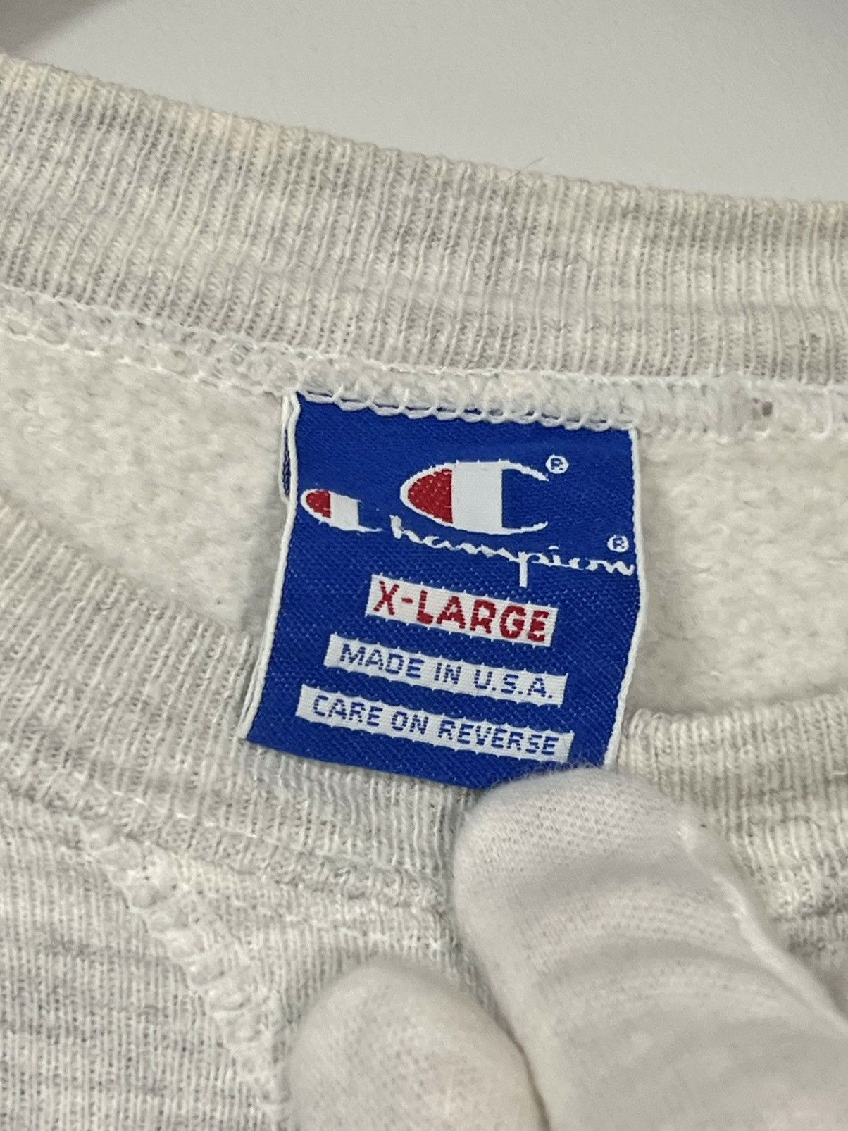 Champion × Vintage Vintage Champion Reverse Weave Crewneck Sweater Made in USA Size US XL / EU 56 / 4 - 4 Thumbnail
