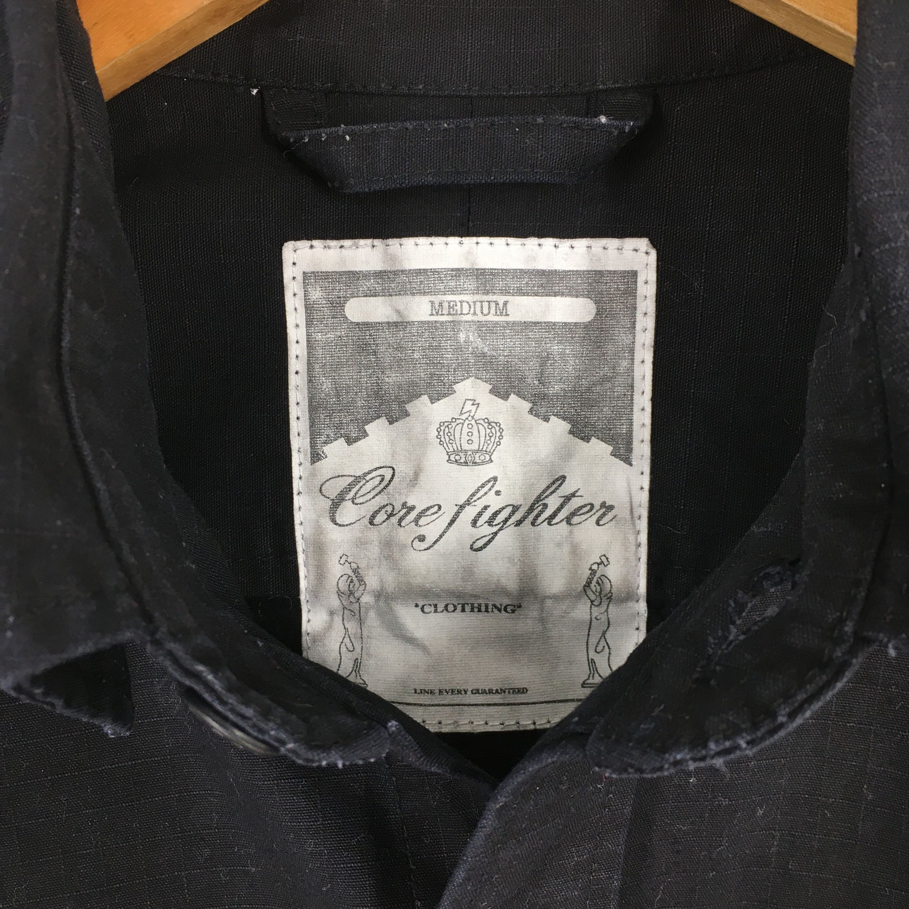 Vintage Vintage Core Fighter Black Work Shirt Medium Size US M / EU 48-50 / 2 - 4 Thumbnail