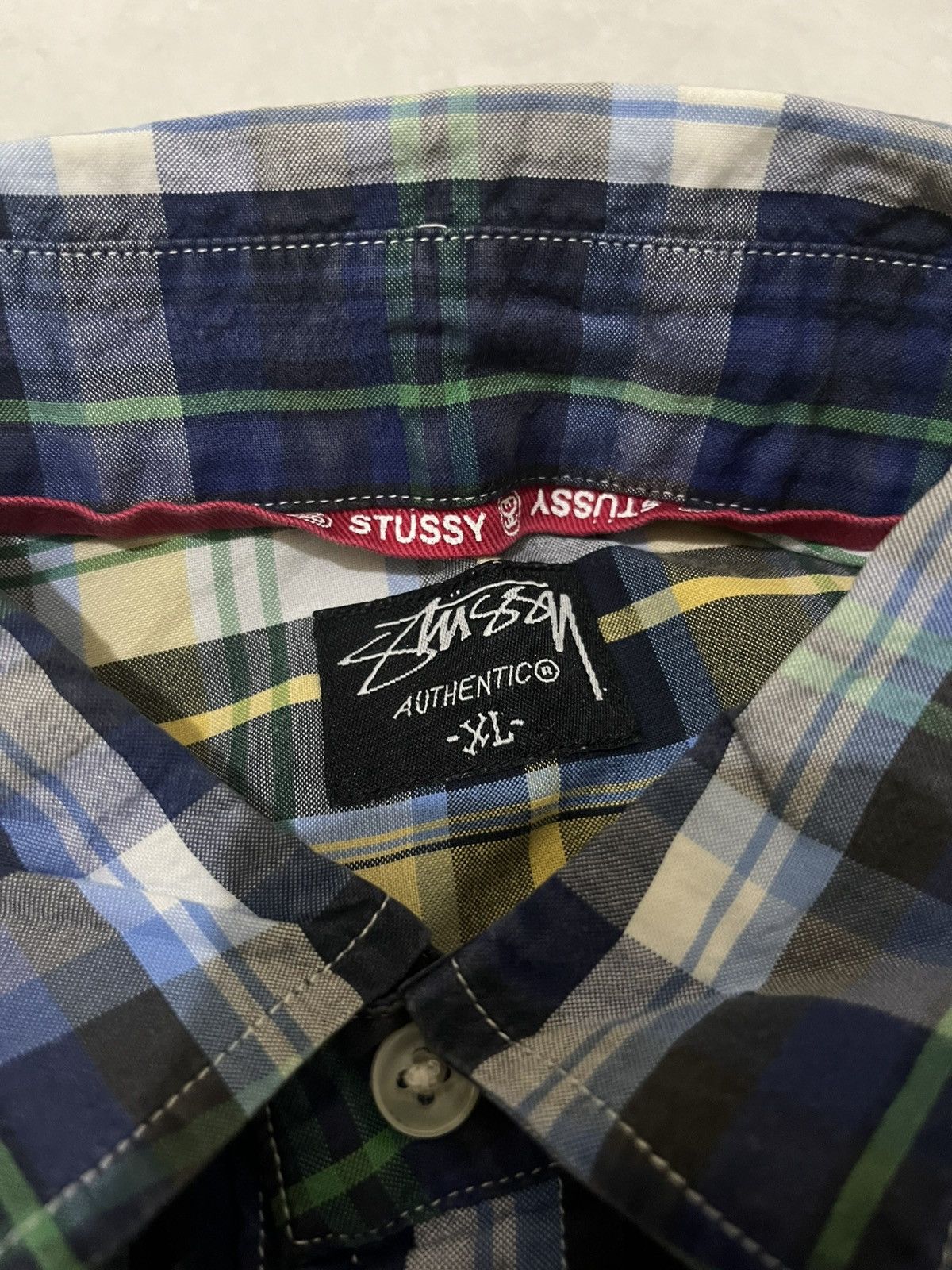 Stussy 2000s Stussy Plaid Shirt Size US XL / EU 56 / 4 - 9 Thumbnail