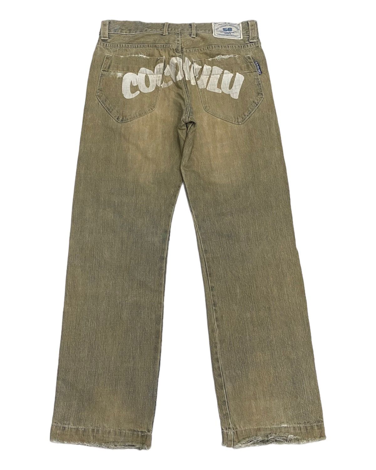 If Six Was Nine BAGGY JEANS🔥COCOLULU RUSTY DISTRESSED BAGGY DENIM JEANS Size US 33 - 1 Thumbnail