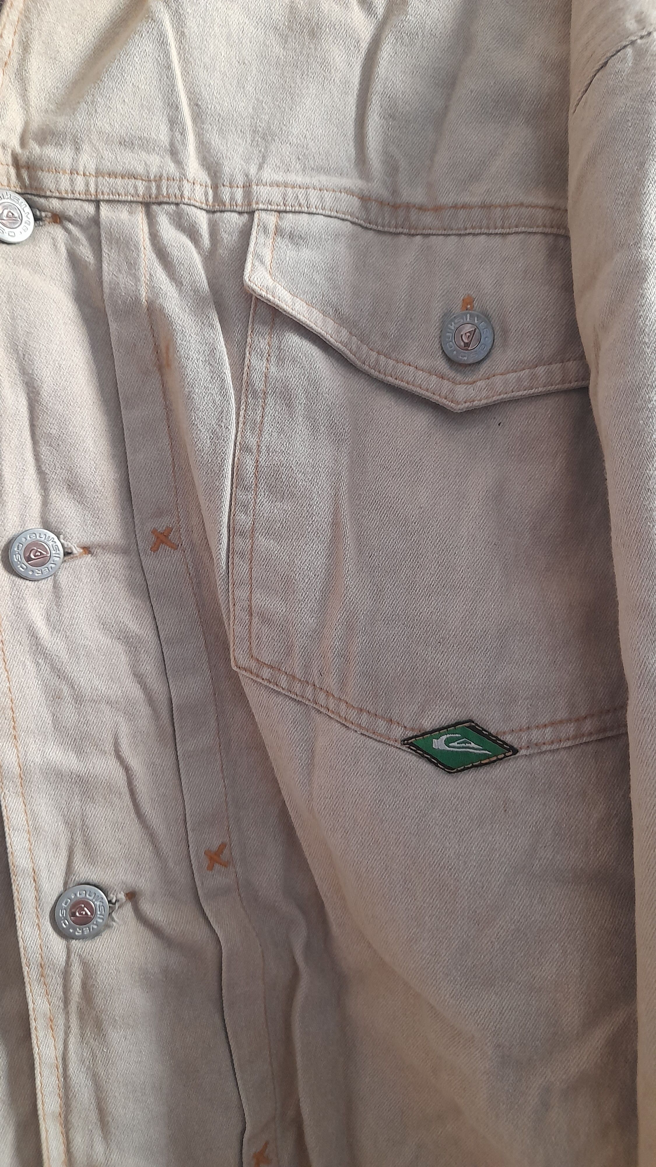 Quiksilver × Vintage Vintage Quiksilever Salt Water Denim Trucket Size US XL / EU 56 / 4 - 3 Thumbnail