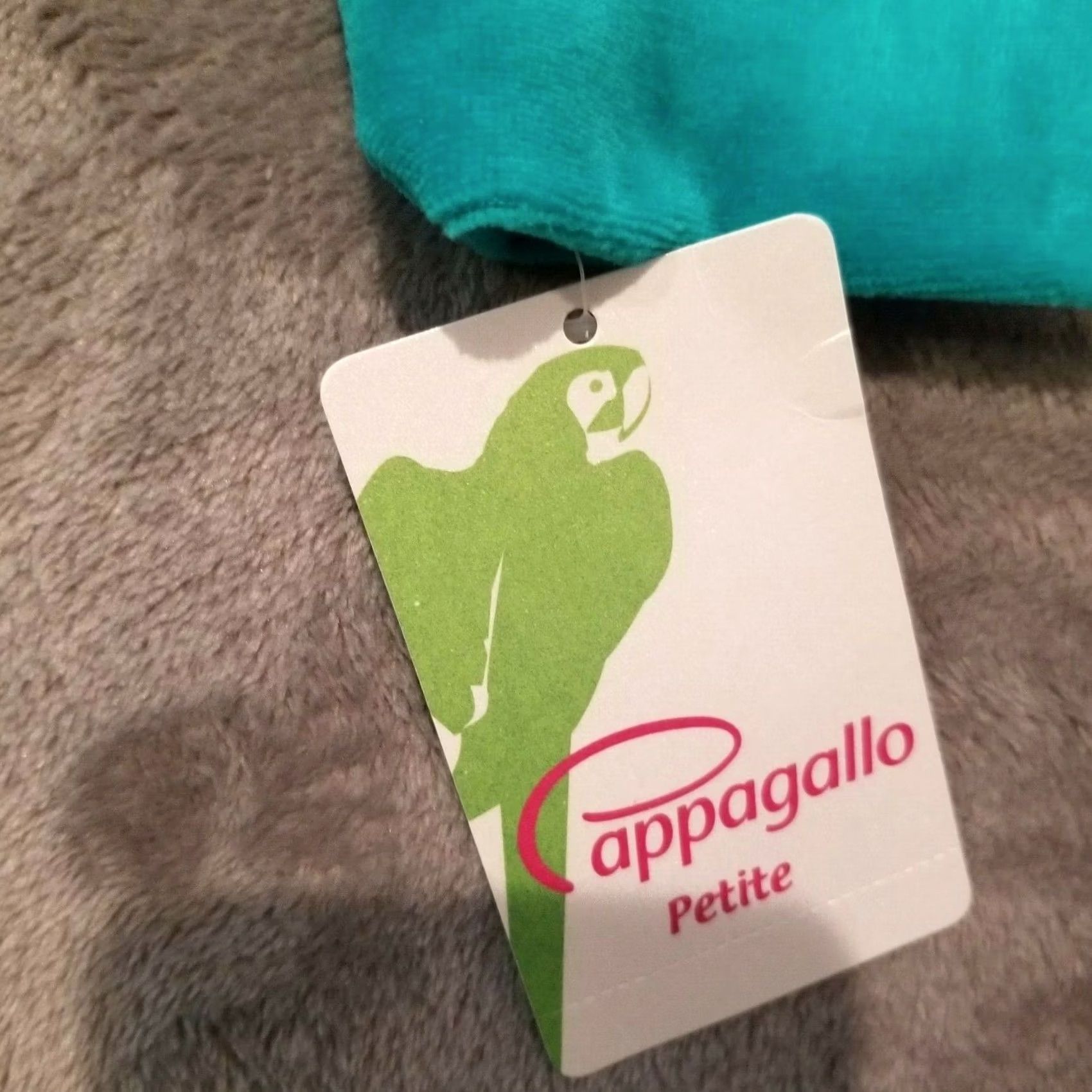 Vintage Pappagallo Womens Jade Blue Velour Full-Zip Jacket Petite PM Medium NWT Women's Jacket Velour Full-Zip Jade Blue Size M / US 6-8 / IT 42-44 - 5 Thumbnail