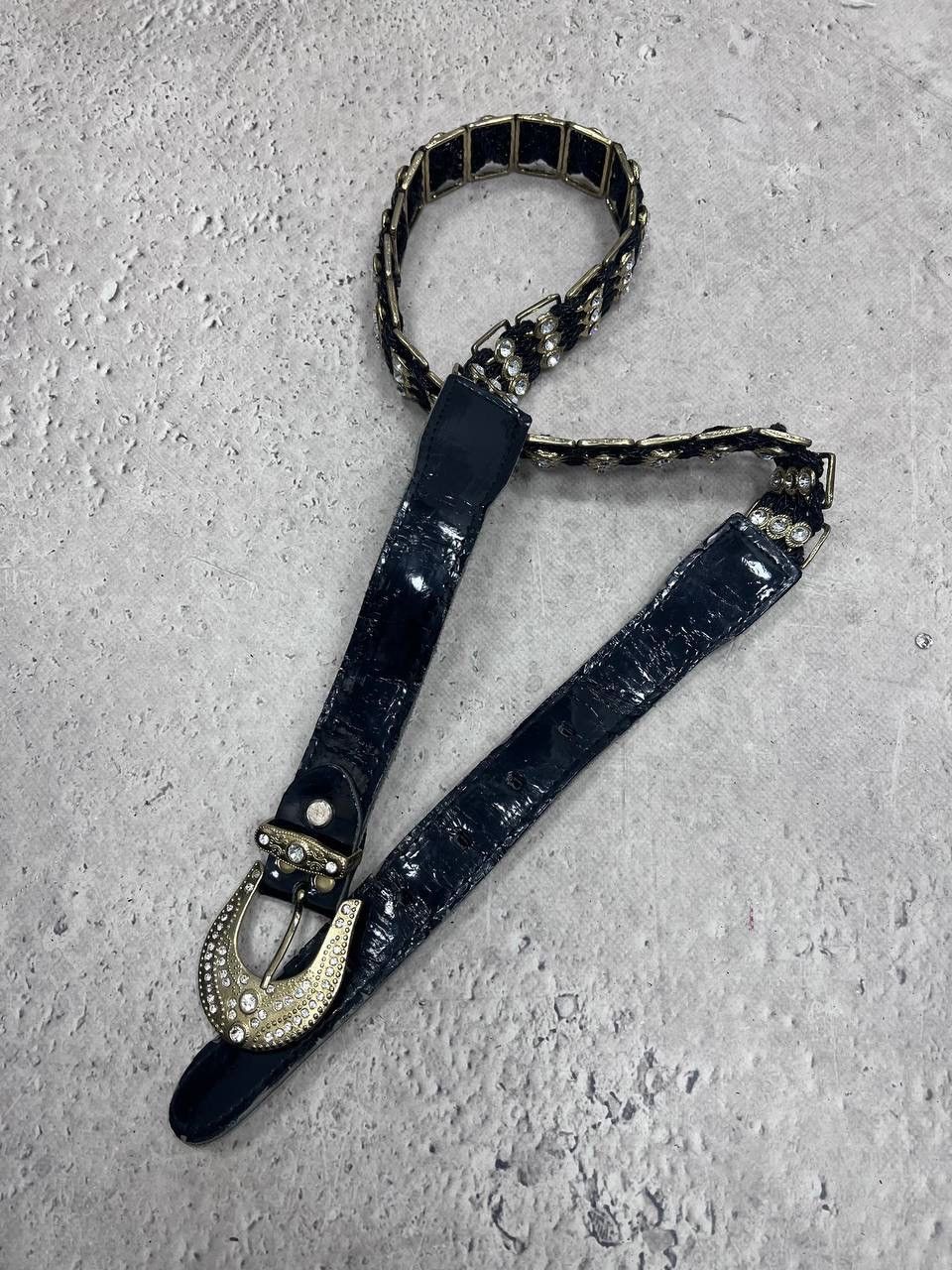 Designer × Hysteric Glamour VINTAGE AVANT-GARDE GOTHIC LEATHER BELT RICK OWENS STYLE Size ONE SIZE - 5 Thumbnail