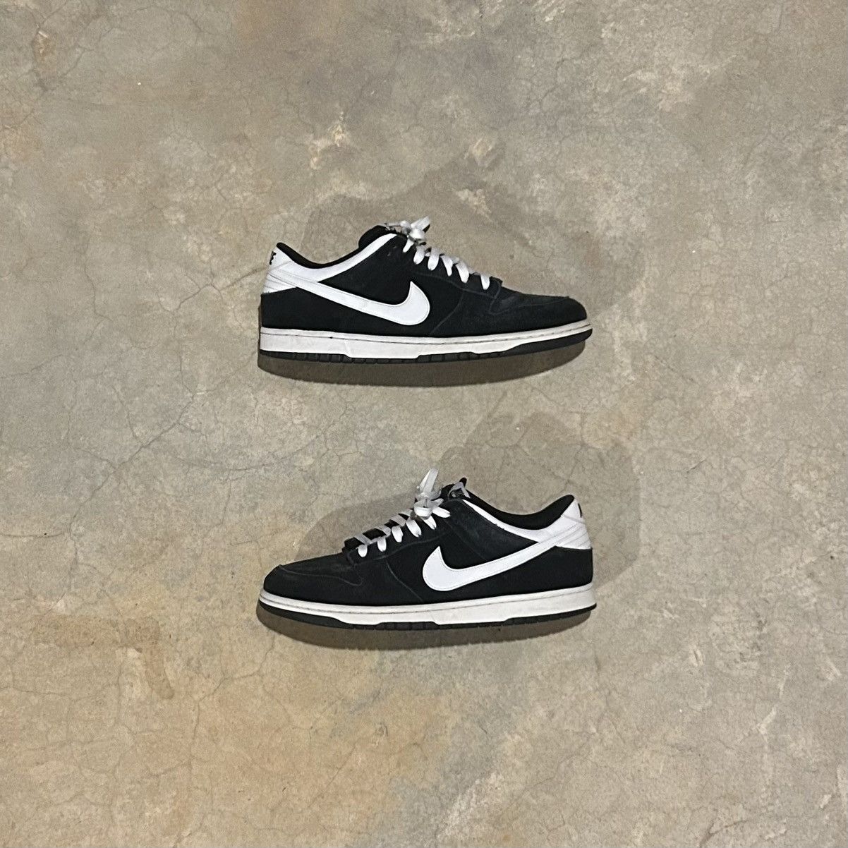 Nike Nike Dunk Low Black White Suede 2015 US 11.5 Size US 11.5 / EU 44-45 - 1 Thumbnail
