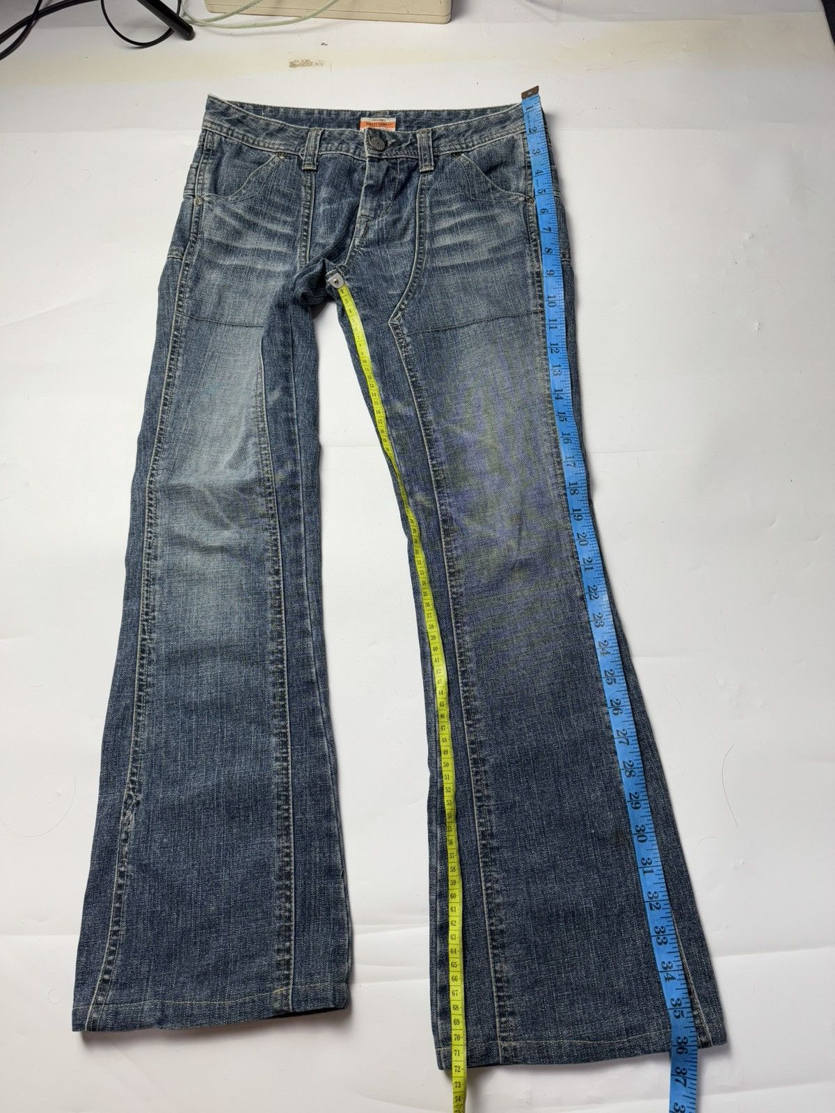 If Six Was Nine Flared Bootcut Double Knee Denim Sweet Camel Japanese Size 28" / US 6 / IT 42 - 6 Thumbnail
