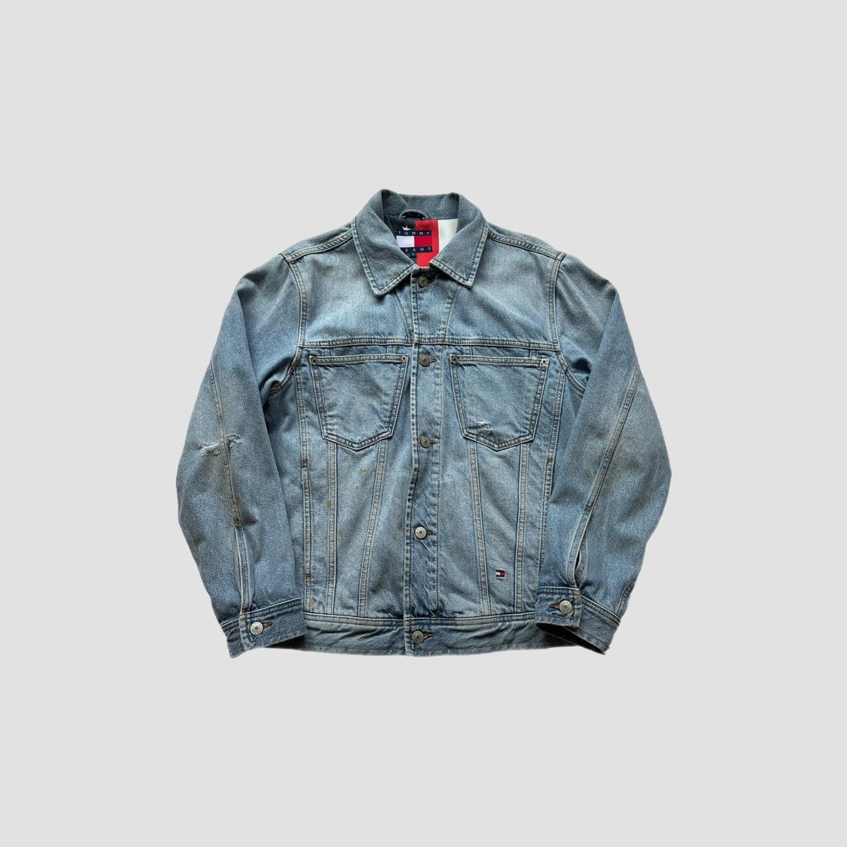 Tommy Jeans Tommy Jeans Flag Logo Denim Jacket Size US S / EU 44-46 / 1 - 3 Thumbnail