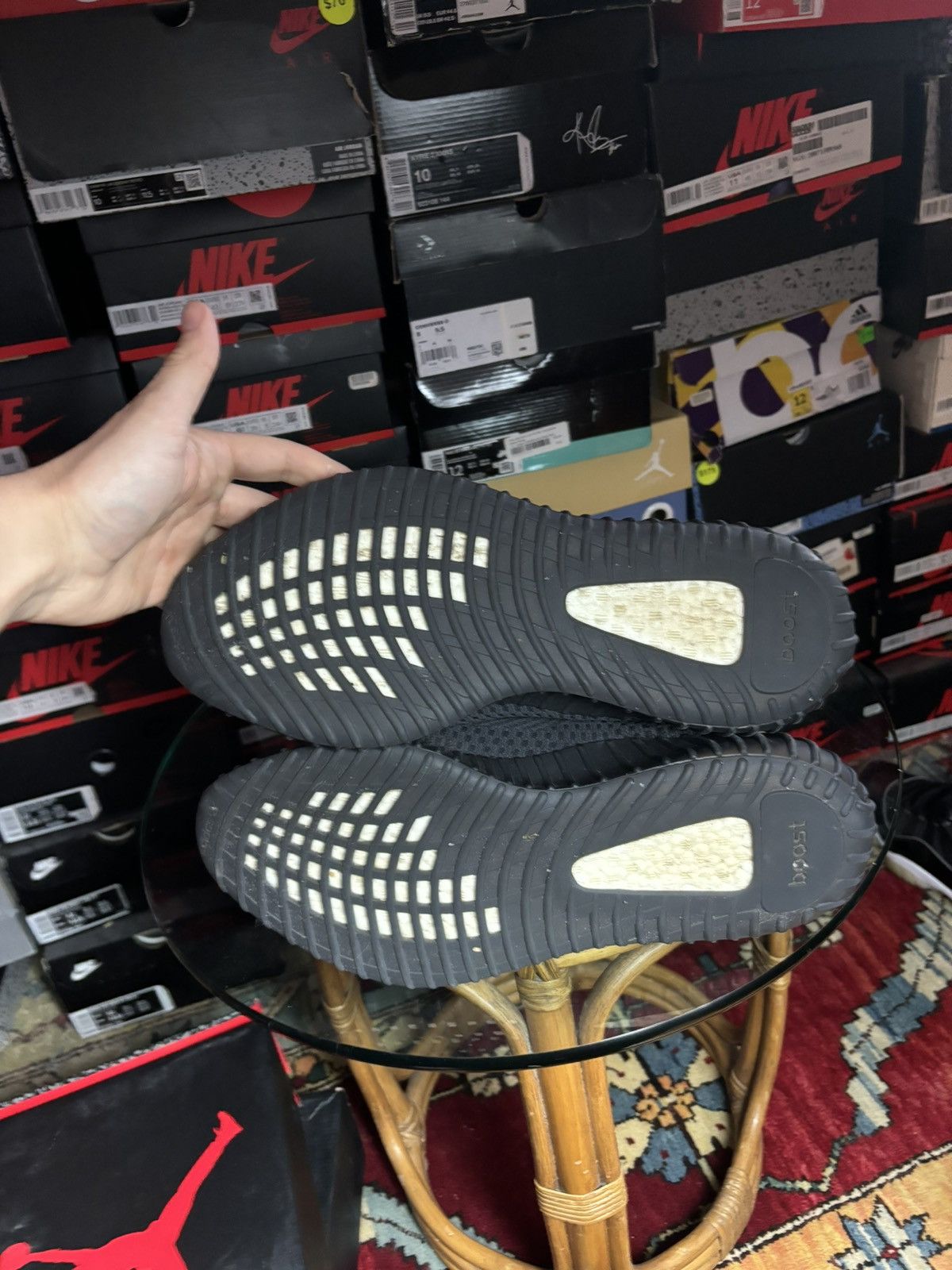 Adidas Yeezy 350 v2 black non-reflective size 14 Size US 14 / EU 47 - 7 Thumbnail