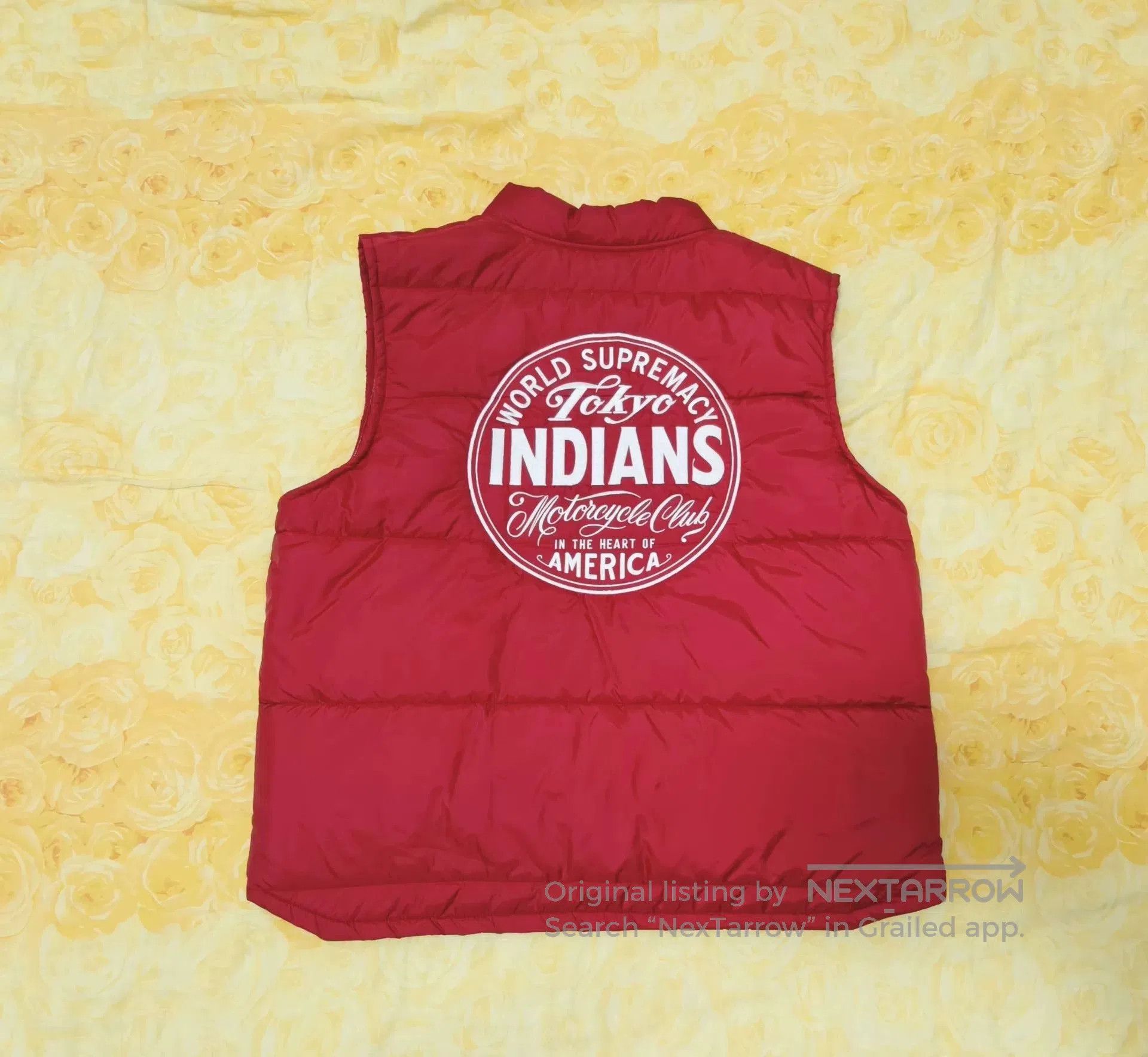 Neighborhood tokyo indians racing vest red embroidered logo. Size US L / EU 52-54 / 3 - 1 Thumbnail
