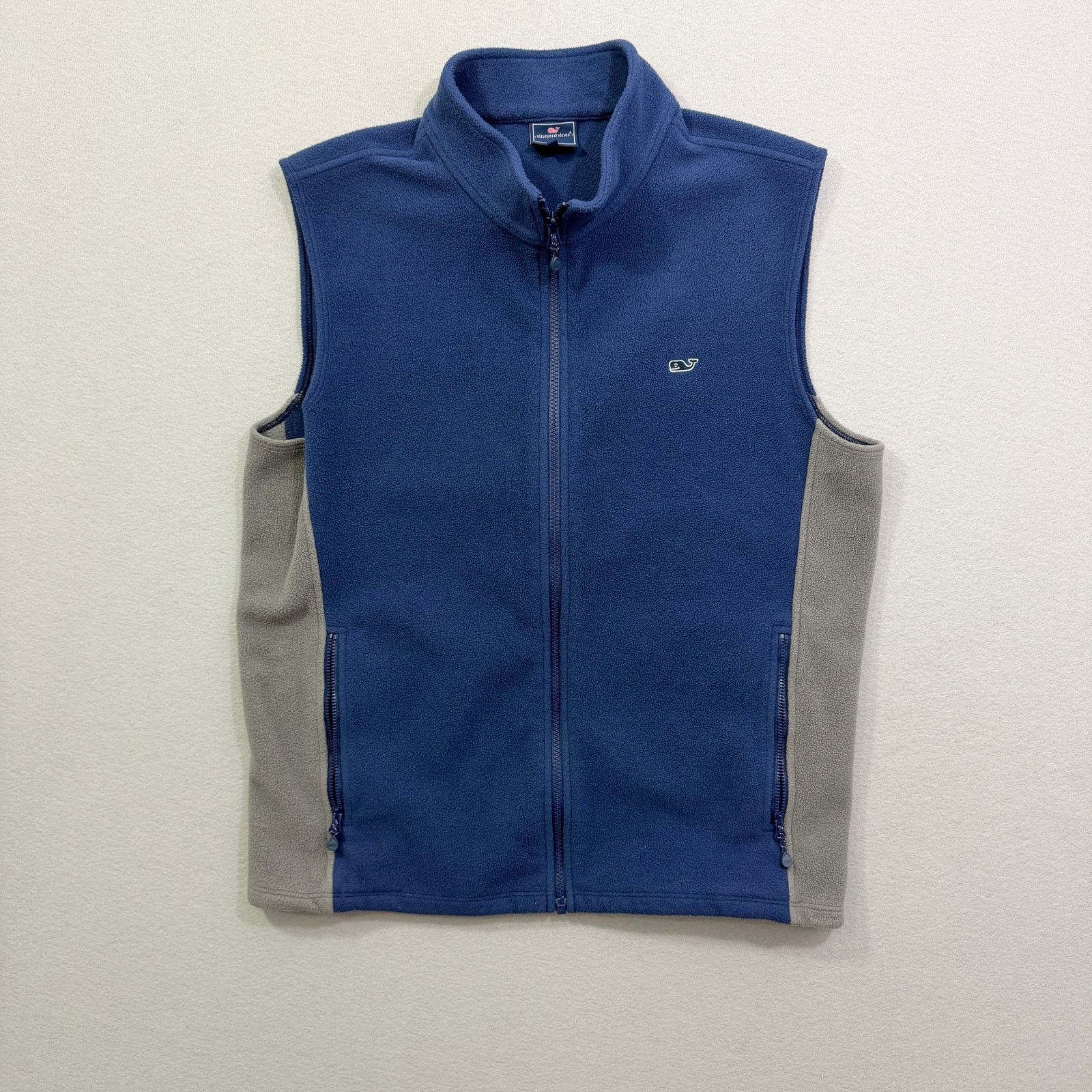 Vineyard Vines Vineyard Vines Fleece Vest Men's Medium Blue Gray Full Zip Size US M / EU 48-50 / 2 - 1 Thumbnail