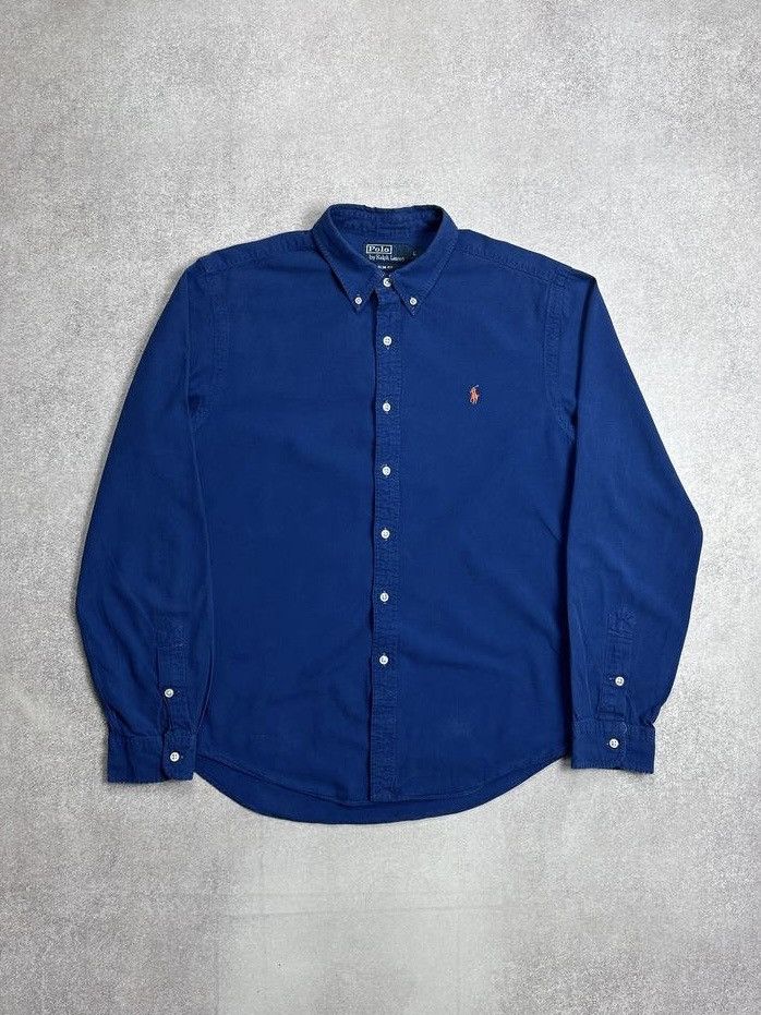 Polo Ralph Lauren Vintage Polo Ralph Lauren Blue Shirt Y2K L Rare Size US L / EU 52-54 / 3 - 1 Thumbnail
