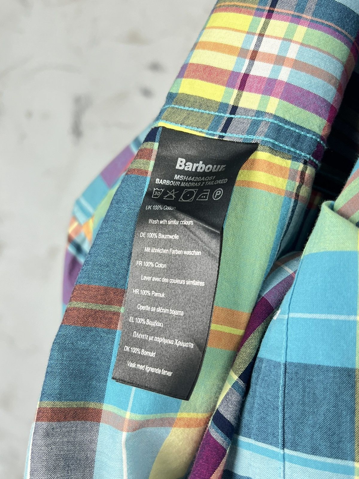 Barbour Barbour Plaid Button Up Shirt Tailored Fit Size S - M Size US M / EU 48-50 / 2 - 7 Thumbnail