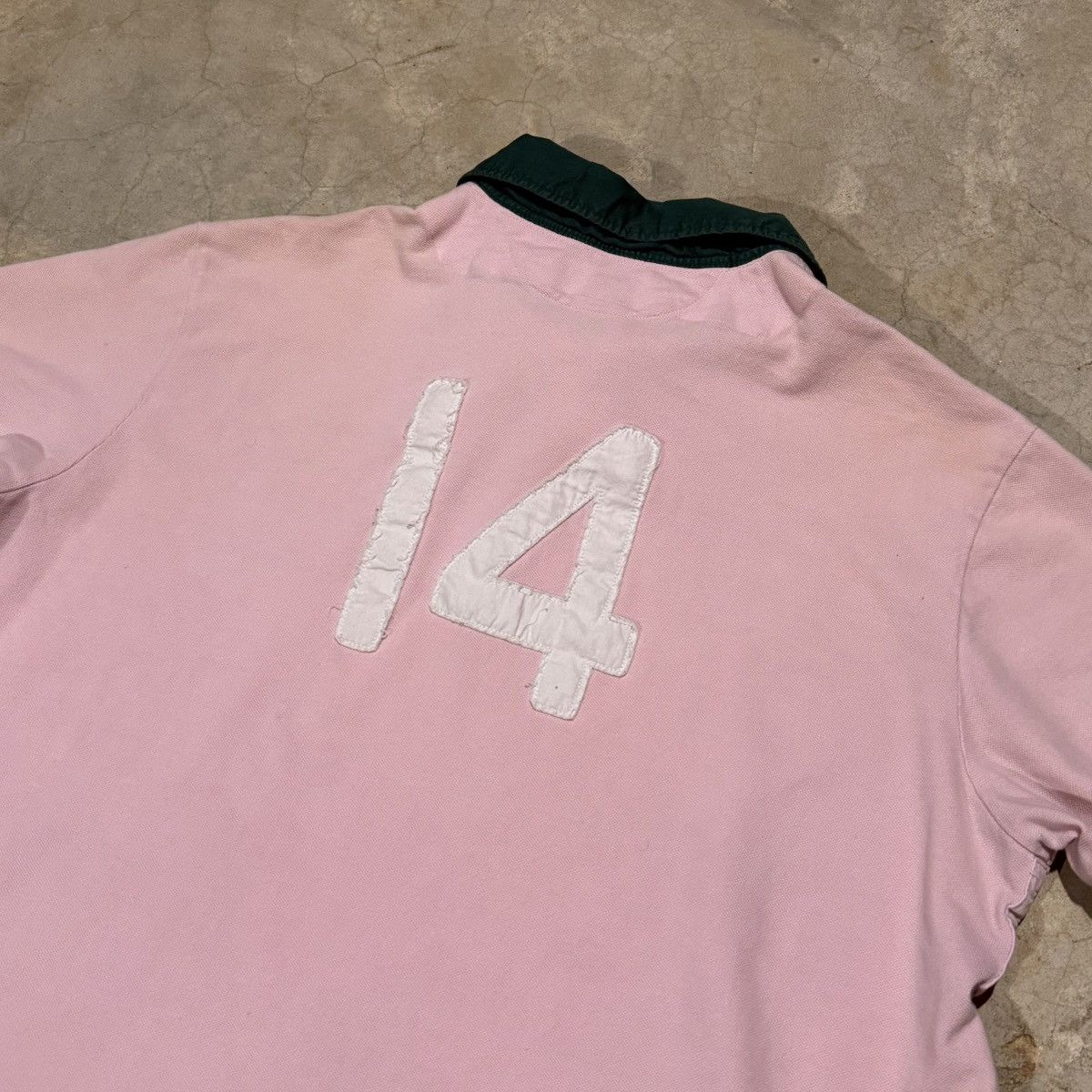 Polo Ralph Lauren Vintage 2000s Polo Ralph Lauren Rugby Collared Shirt Pink Size US XXL / EU 58 / 5 - 8 Thumbnail