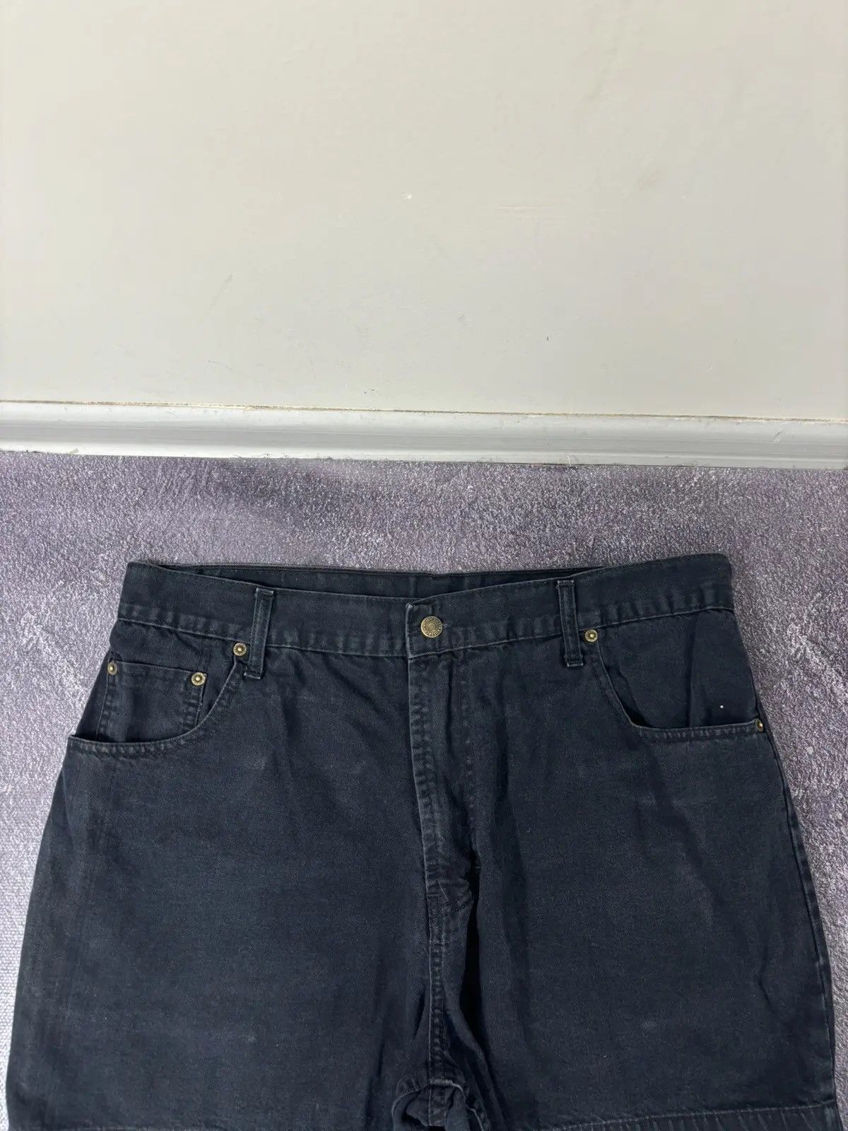 Levi's × Vintage Vintage Levi’s 501 American Hype Black Denim Shorts Jorts Size US 36 / EU 52 - 7 Thumbnail