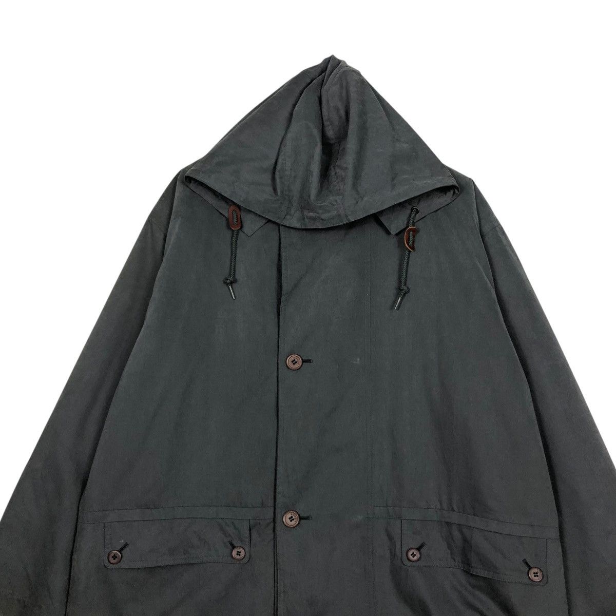 Japanese Brand 🔥RICH GREY VINTAGE CHORE WORK JACKET ALLERGI ISSEY MIYAKE Size US L / EU 52-54 / 3 - 3 Thumbnail