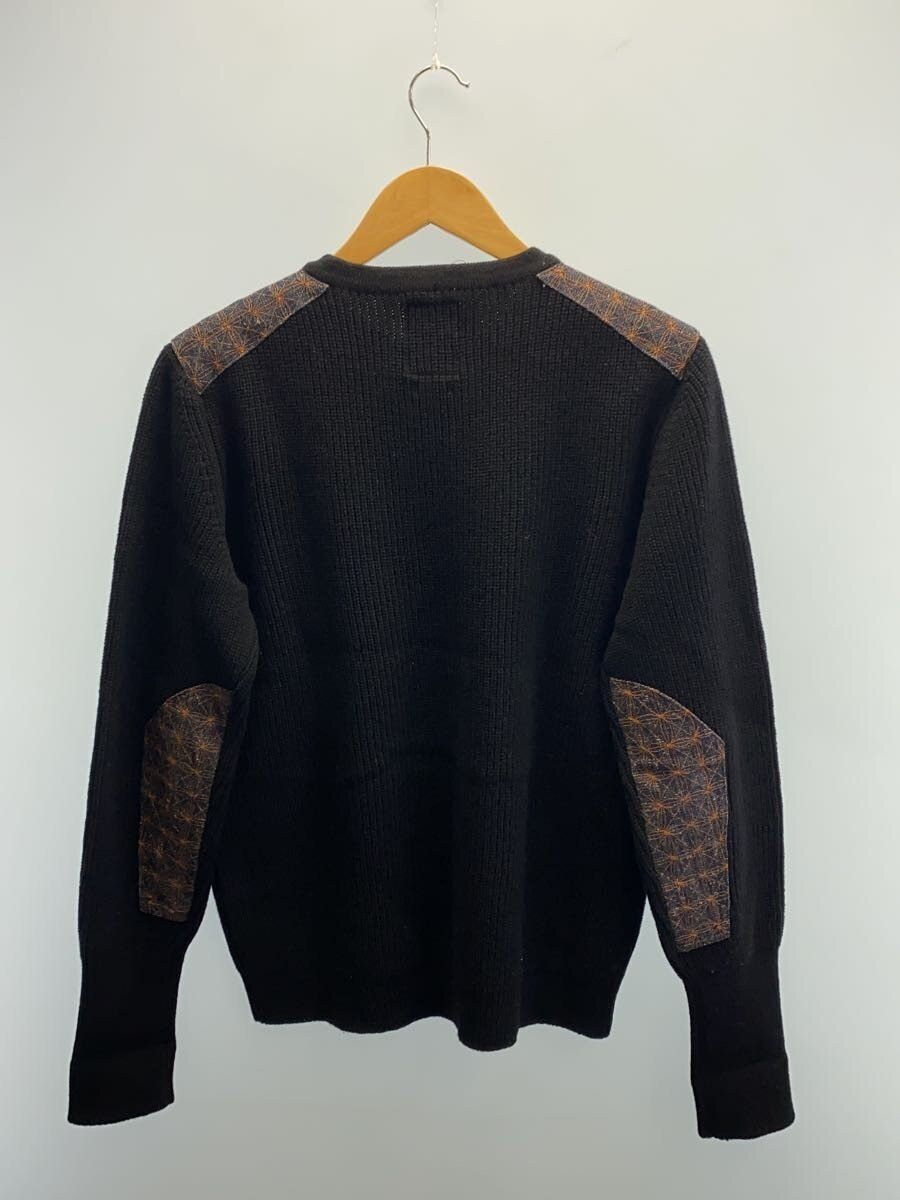 Visvim Black Wool 16aw Elbow Patch Knit Size US M / EU 48-50 / 2 - 2 Thumbnail