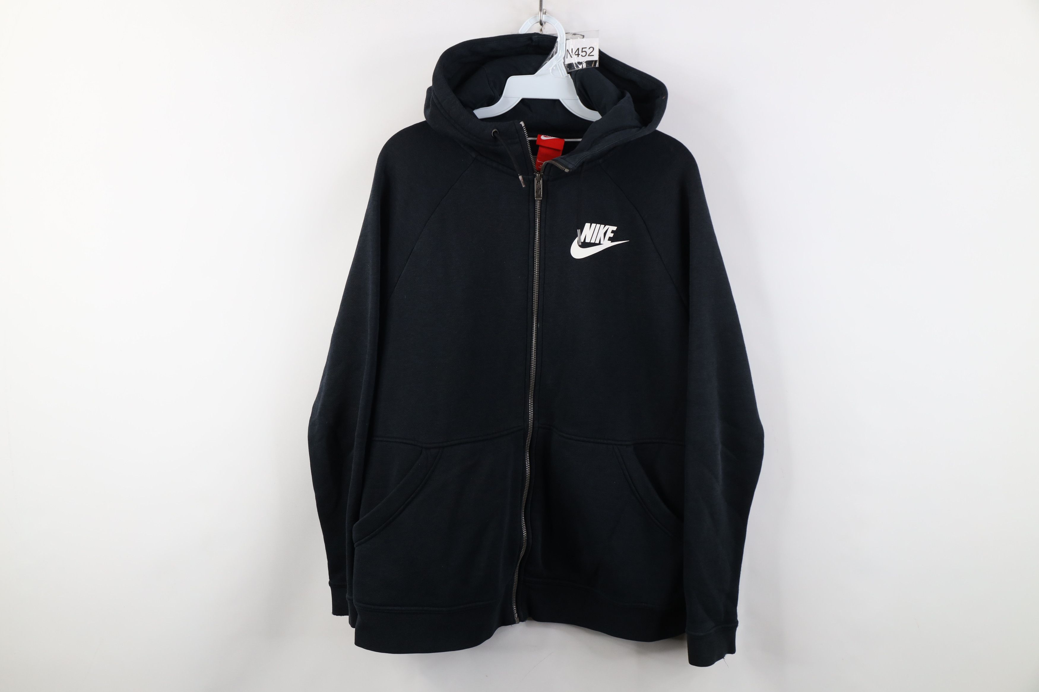Nike Vintage Y2K Nike Travis Scott Big Swoosh Full Zip Hoodie Size L / US 10 / IT 46 - 1 Thumbnail