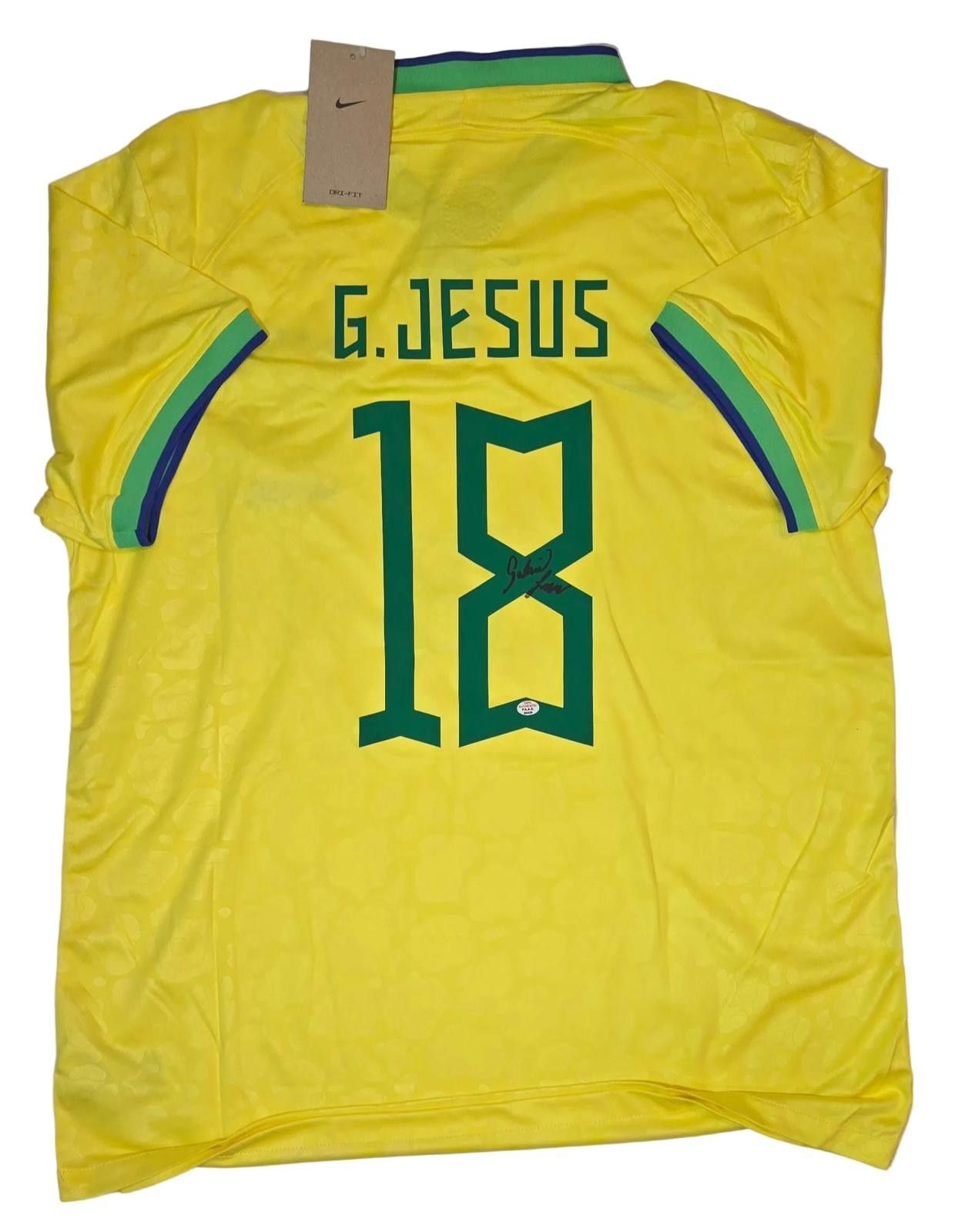 Other Gabriel Jesus of Brasil signed soccer jersey COA Size ONE SIZE - 2 Thumbnail