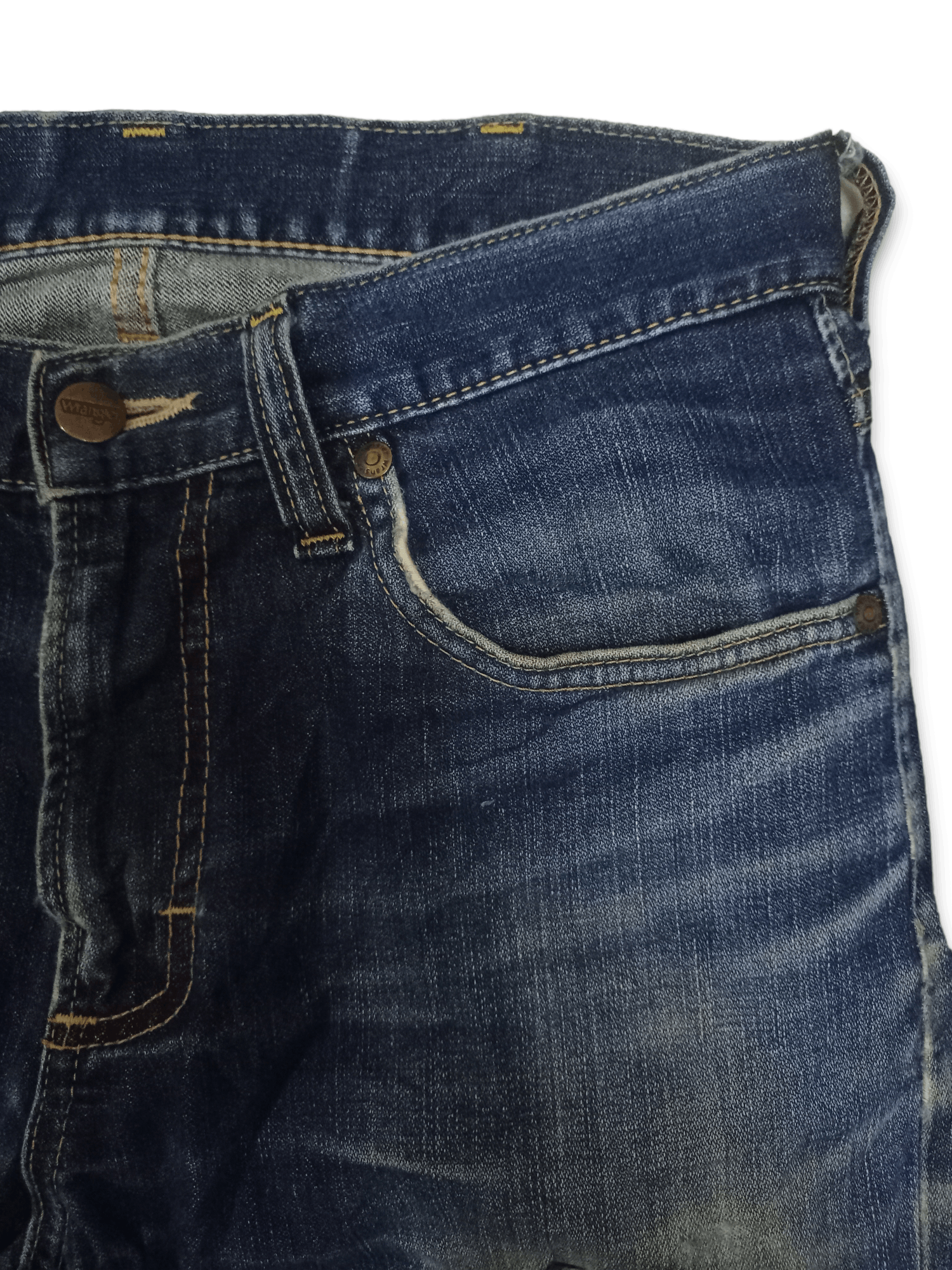 Wrangler Vintage Wrangler Blue Wash Distressed Jeans Size US 28 / EU 44 - 5 Thumbnail